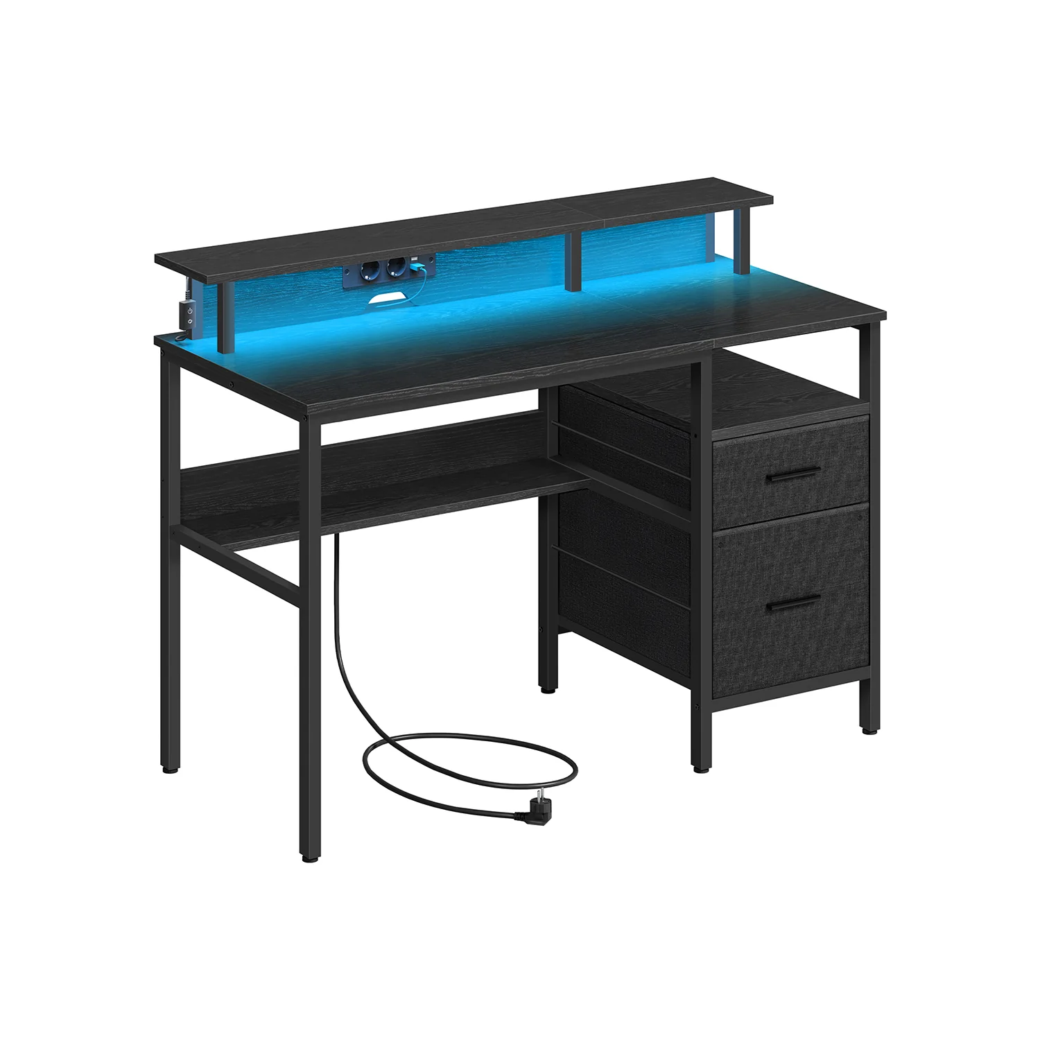 Gaming-Schreibtisch mit LED-Beleuchtung