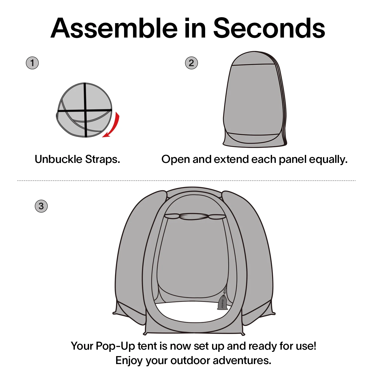 10 x 10 myggenet til udendørs familietelt - Udtrækkelig pavillon med markise til have eller restaurant