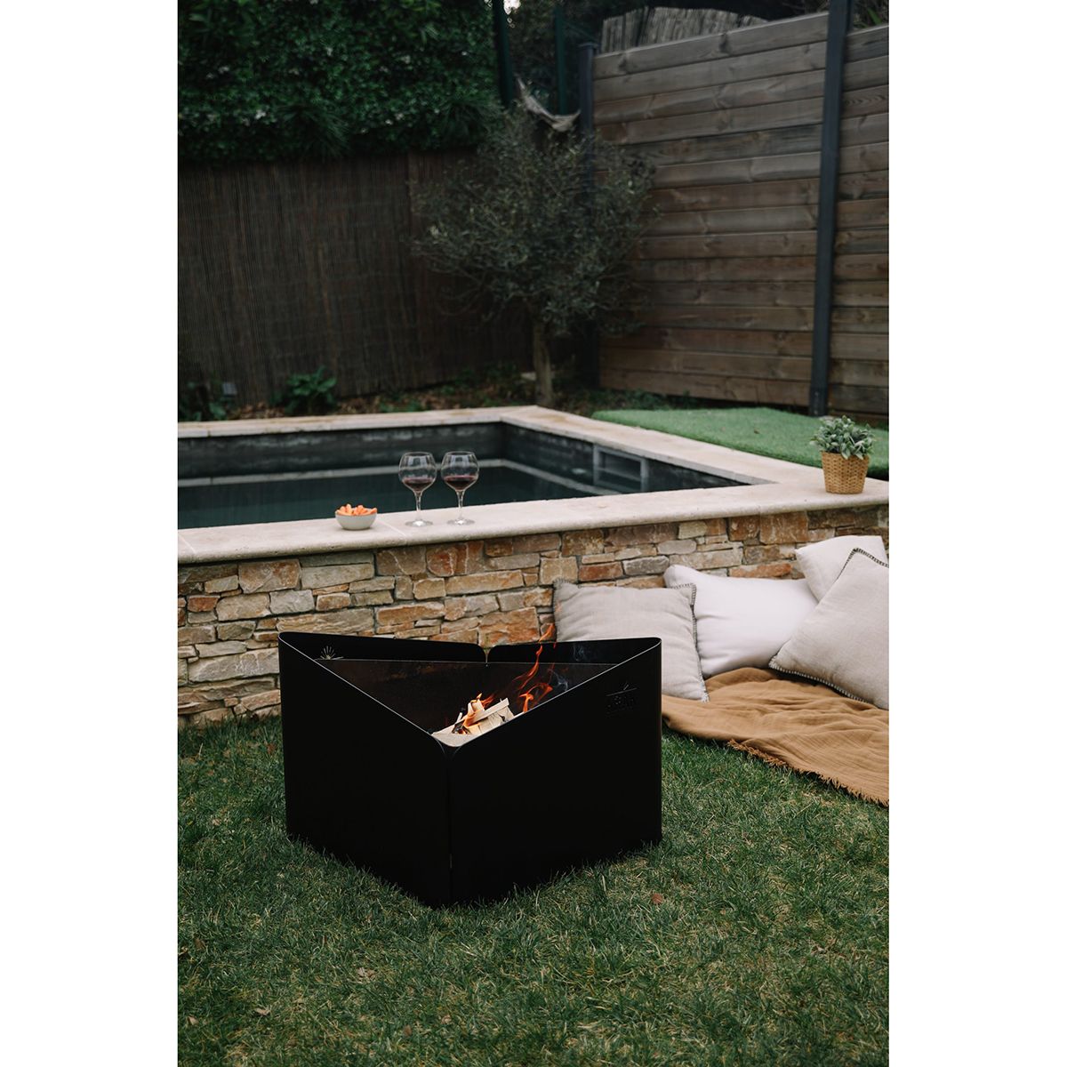 Krak Black Brazier 3 In 1 – Levant + Grille + Plateau Noir