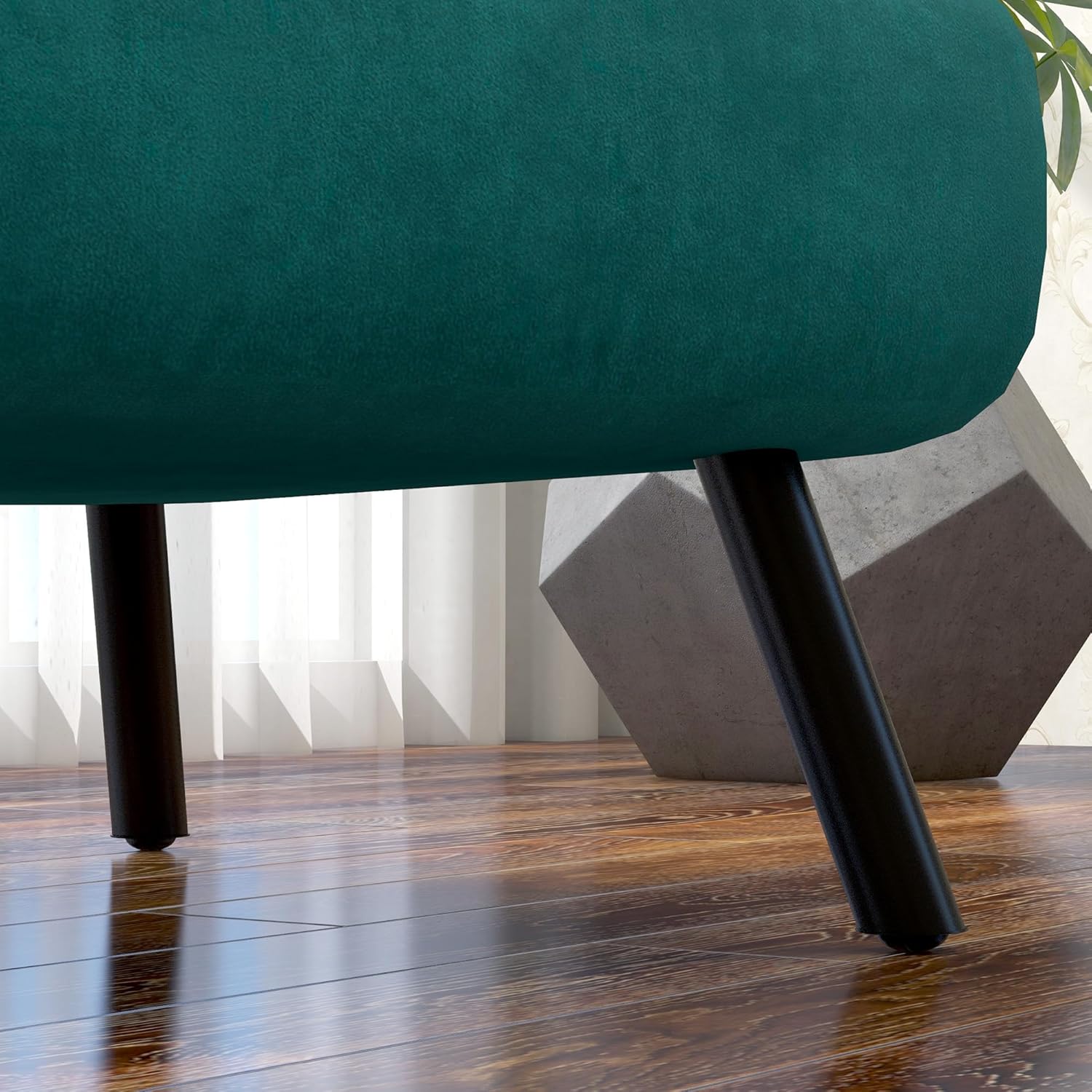 HOMCOM Schlafsofa, 2-Sitzer, Klappsofa, Samtbezug, 5-fach verstellbare Rückenlehne und gepolsterte Kissen, für Büro, Schlafzimmer, Wohnzimmer, 102 x 73 x 81 cm, Beige