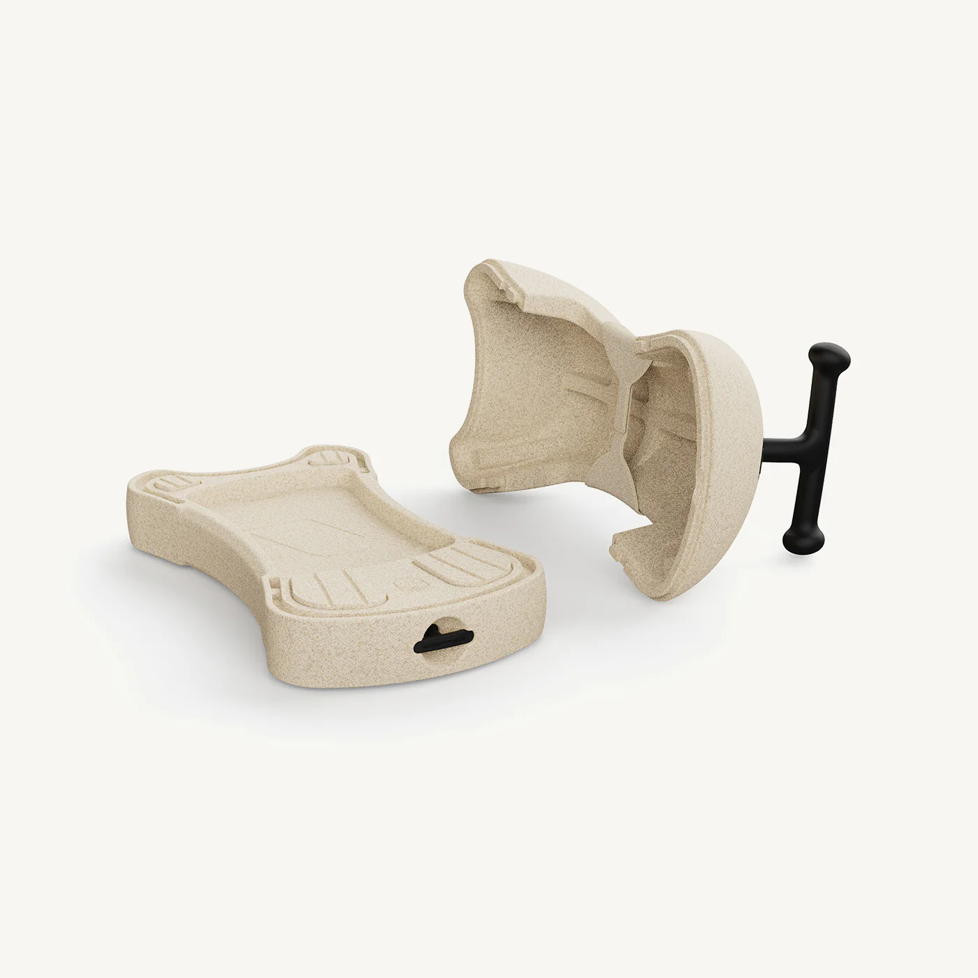 2025 Scoot and Ride Min Første 3-i-1 Gåvogn og Scooter, Sandfarvet