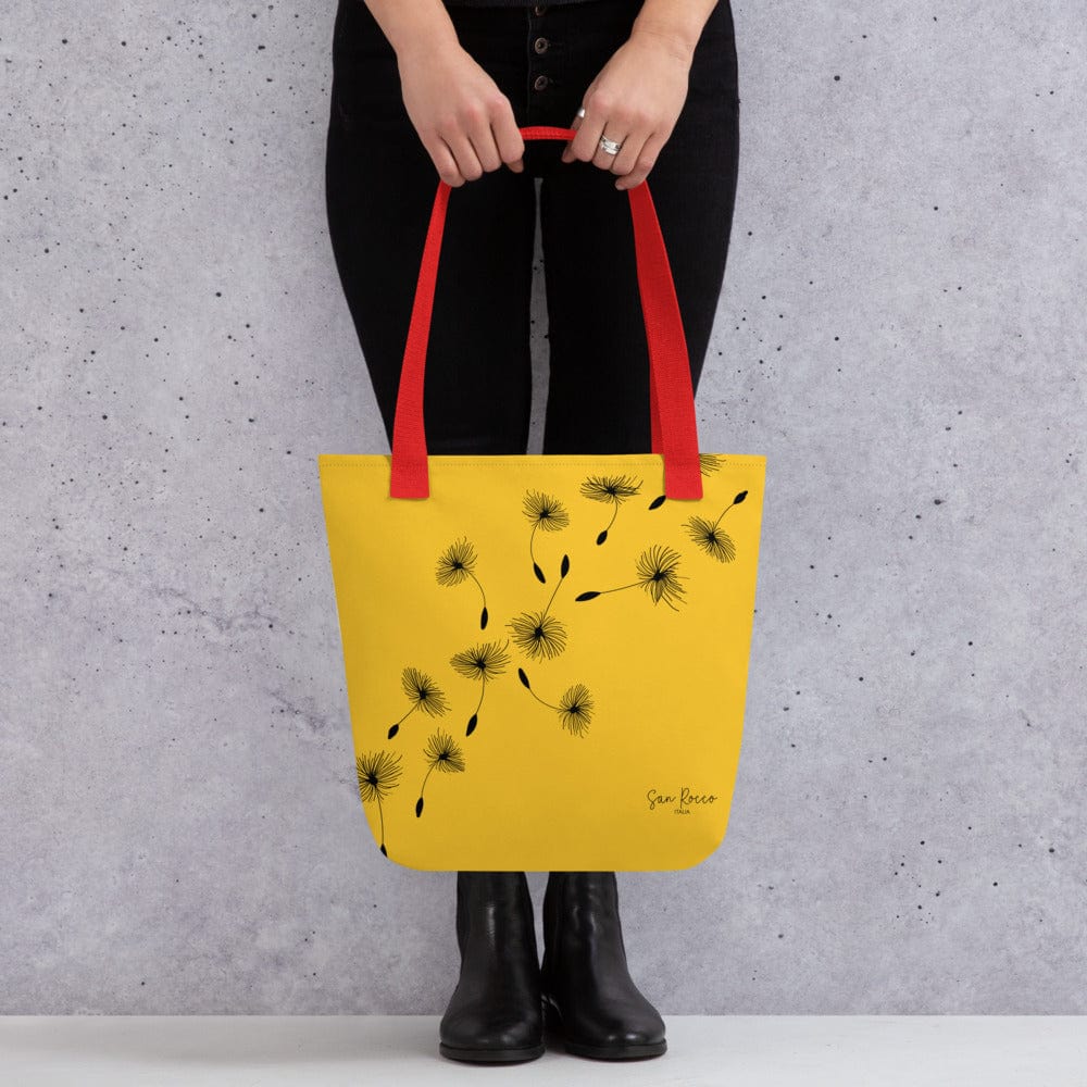 Yellow Dandelion Tote Bag