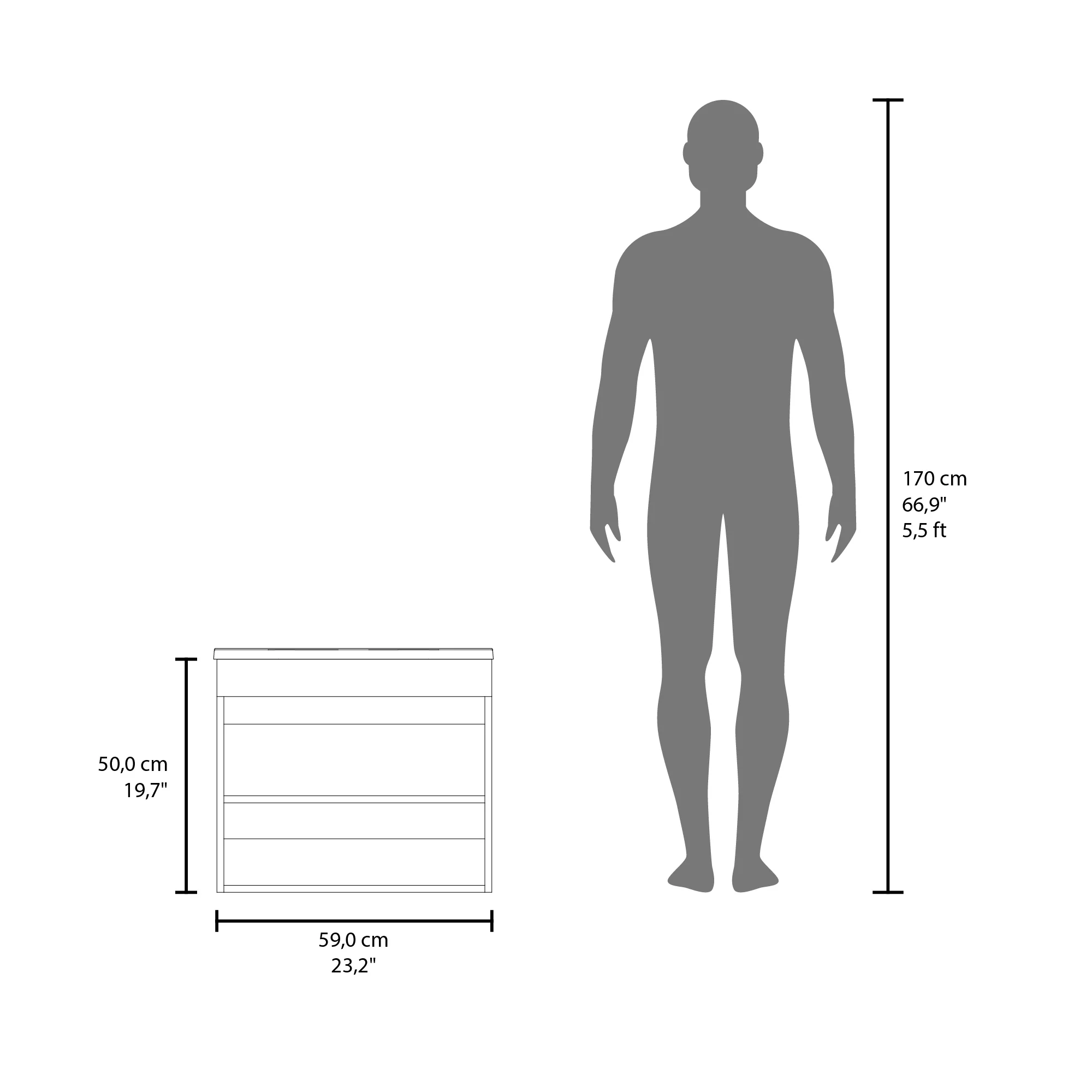 2025 Chaux Weiß 59x50 cm Wandhängender Waschtischunterschrank mit Aufsatzwaschbecken und zwei Türen