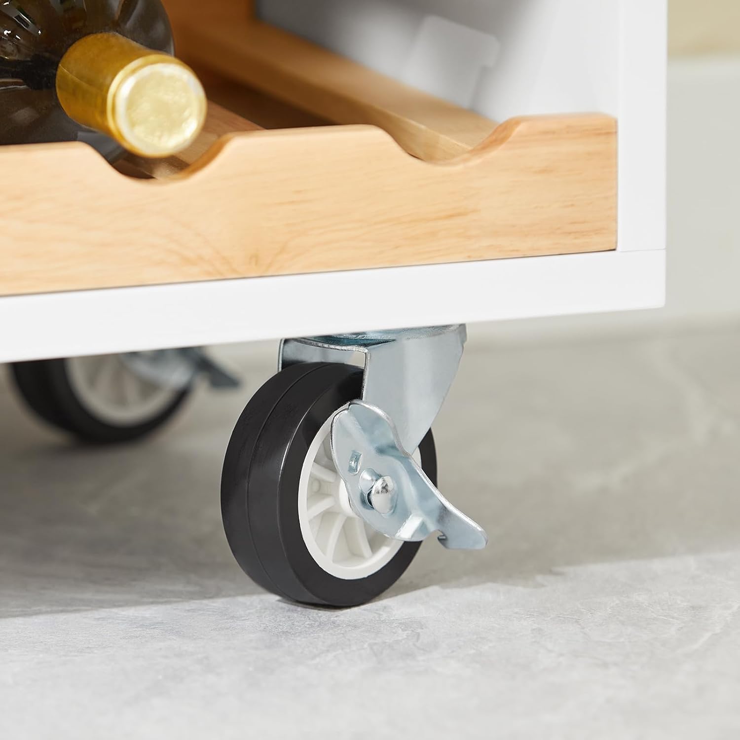 SoBuy FSB81-GR Küchenbuffet mit Mikrowellenfunktion für Esszimmer, Eingangsbereich und Wohnzimmer, mit 2 Türen, 2 Schubladen und 1 offenem Fach, Grün, 120 x 40 x 90 cm, EN