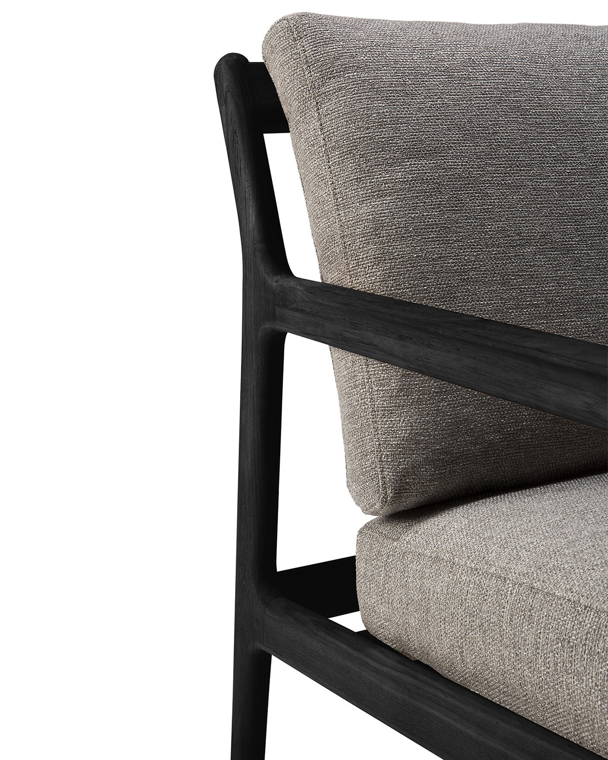 Sofá de exterior Jack de 3 plazas - Teca negra con tonos moca