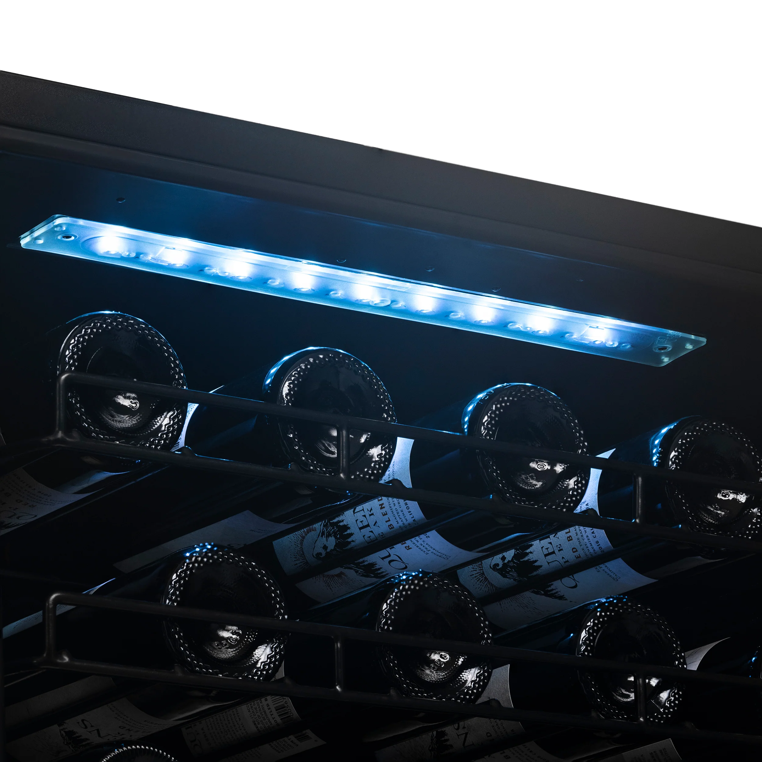 2025 Newair® Fritstående vinkøleskab i rustfrit stål – 76 flasker – 23 med dobbelt zone