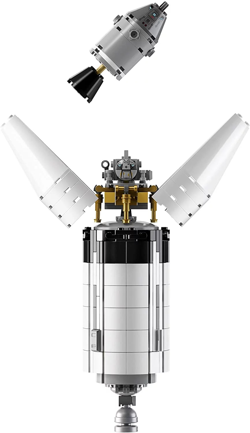 LEGO Ideas NASA Apollo Saturn V 92176 – Weltraumraketenmodell für Kinder und Erwachsene, Wissenschafts-Bausatz (1969 Teile)