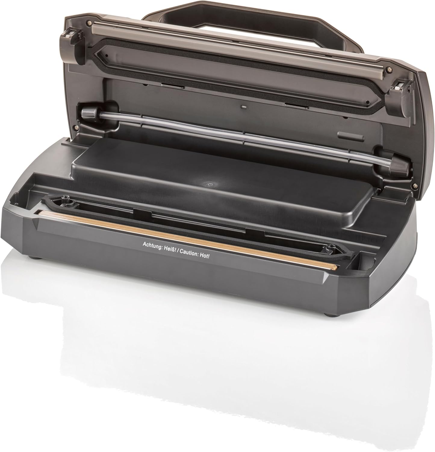 CASO VRH 790 Advanced Pro – Hochwertiger Vakuumierer für den privaten und professionellen Einsatz – Bis zu 200 Vakuumierzyklen in Folge möglich – Automatisches Vakuumieren von Flüssigkeiten – Edelstahl