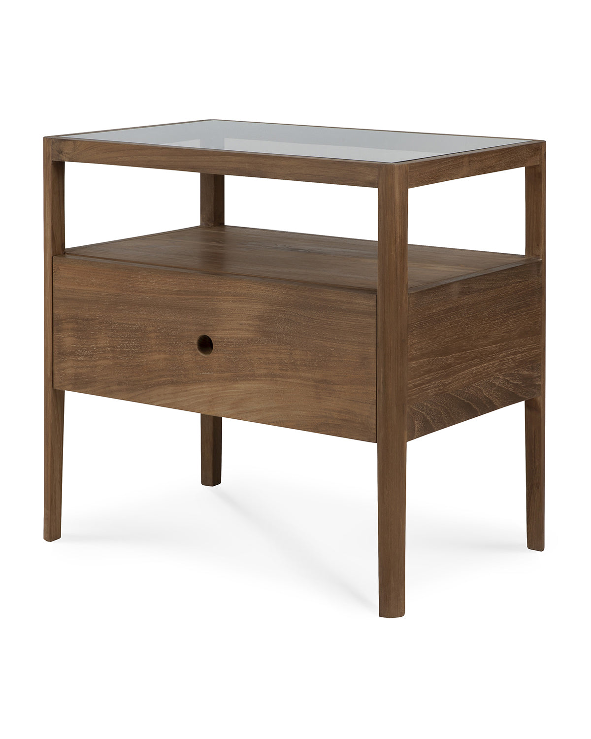 Spindle Nightstand - Teak