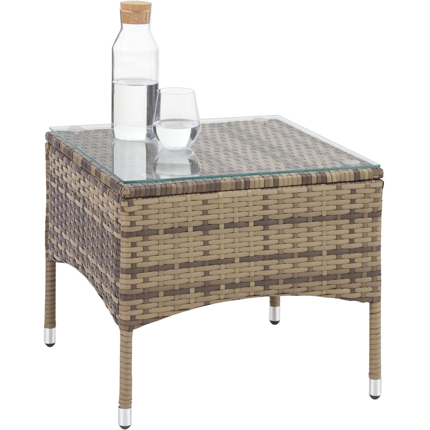 Luzern Rattan-Set mit 4 Kissenbezügen – Natur