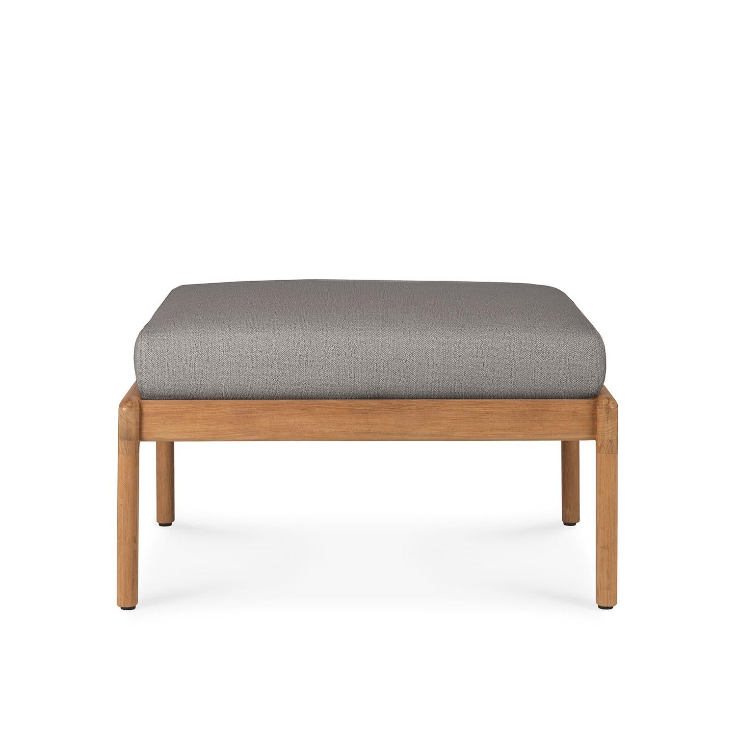 Jack Outdoor Footstool - Teak with Mocha