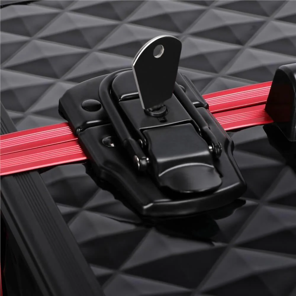 Yaheetech Kosmetikkoffer, schwarz, 55,5 cm (21,8 Zoll)