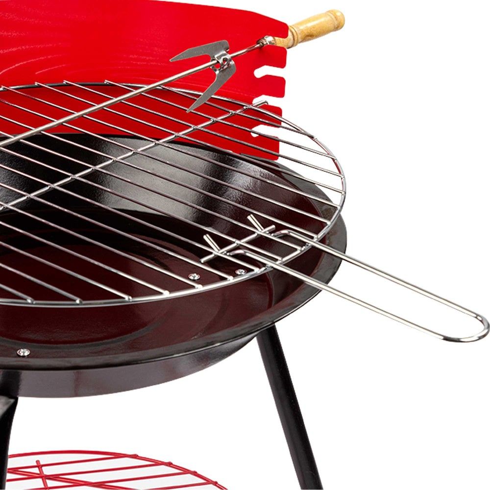 Holzkohlegrill Ø37 ​​Cm Aktives Sportcamping