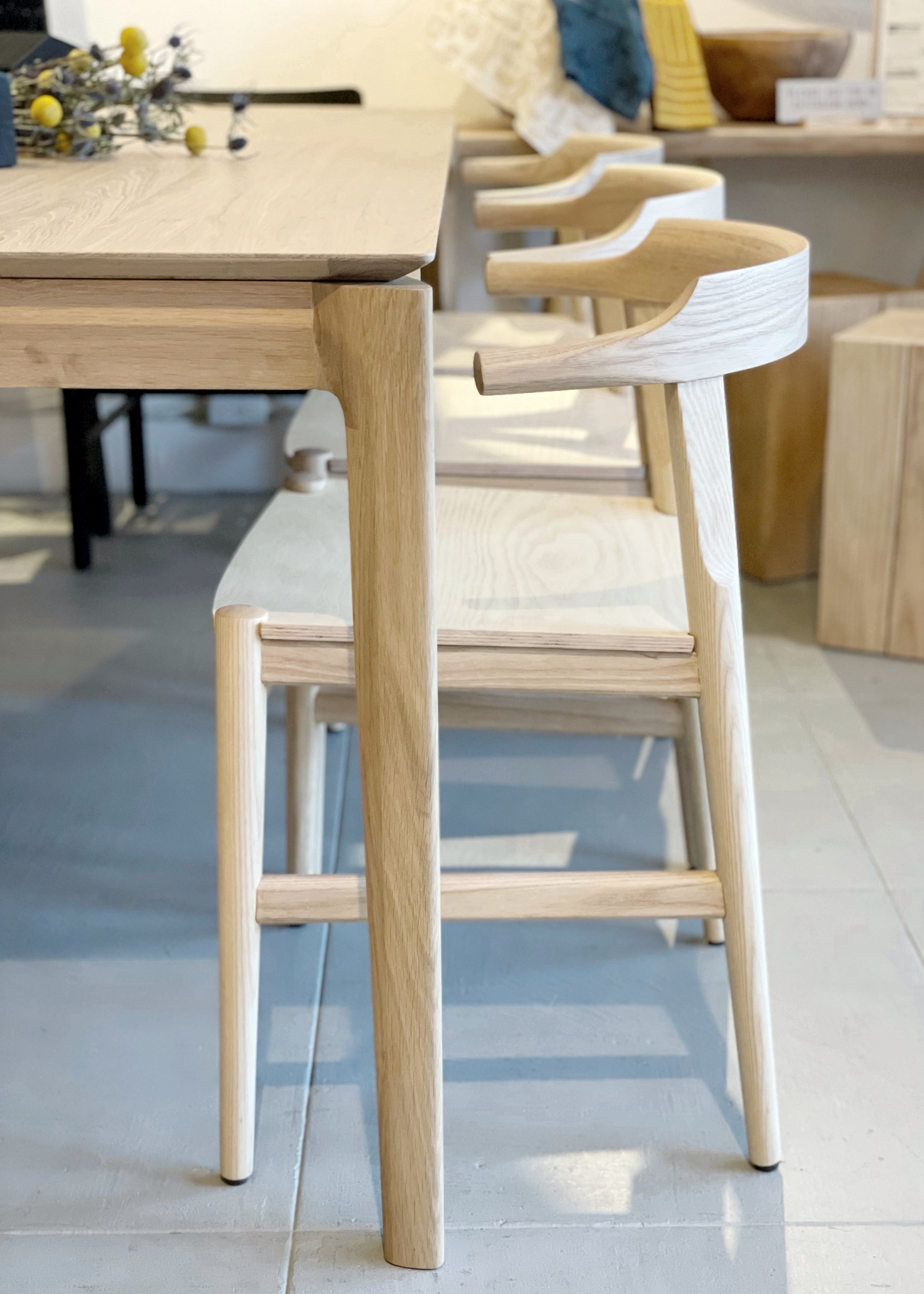 Silla de comedor Frank - Fresno blanco