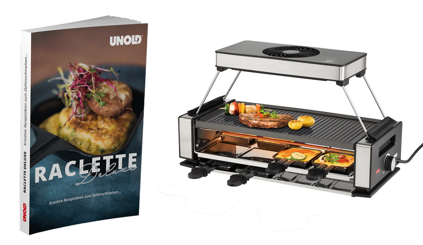 Raclette sans fumée 2025 – Raclette sans fumée avec livre de recettes