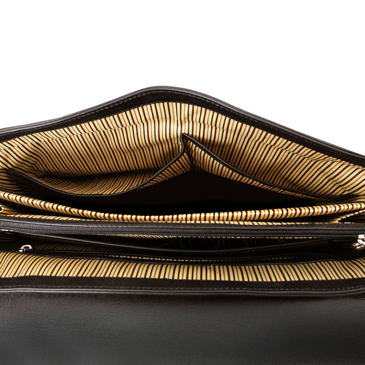 Alessandria - Matte leather multi compartment laptop briefcase | TL142067