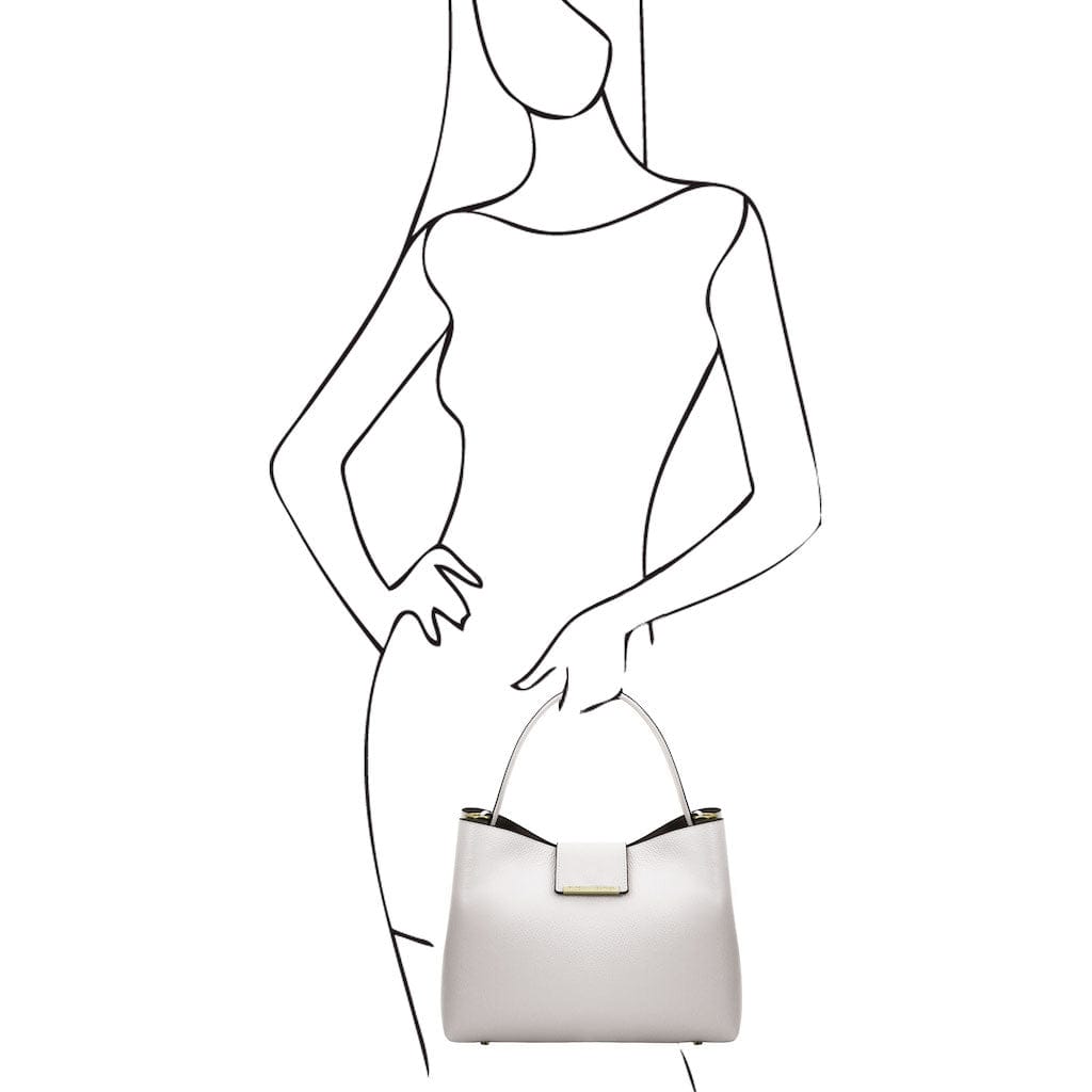 Clio - Pebbled leather bucket bag | TL142356