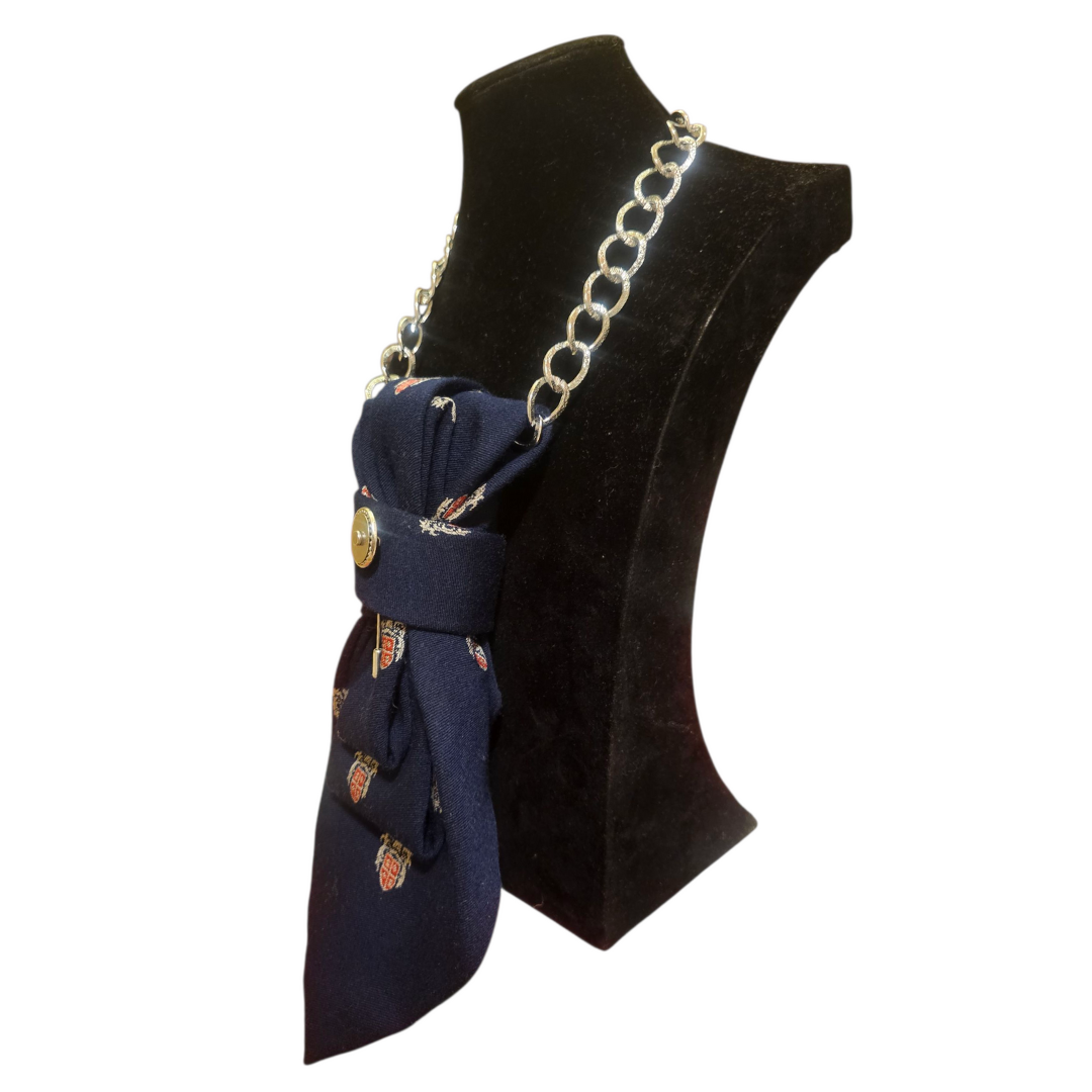 Blu Araldico 4-in-1 Jeweled Tie