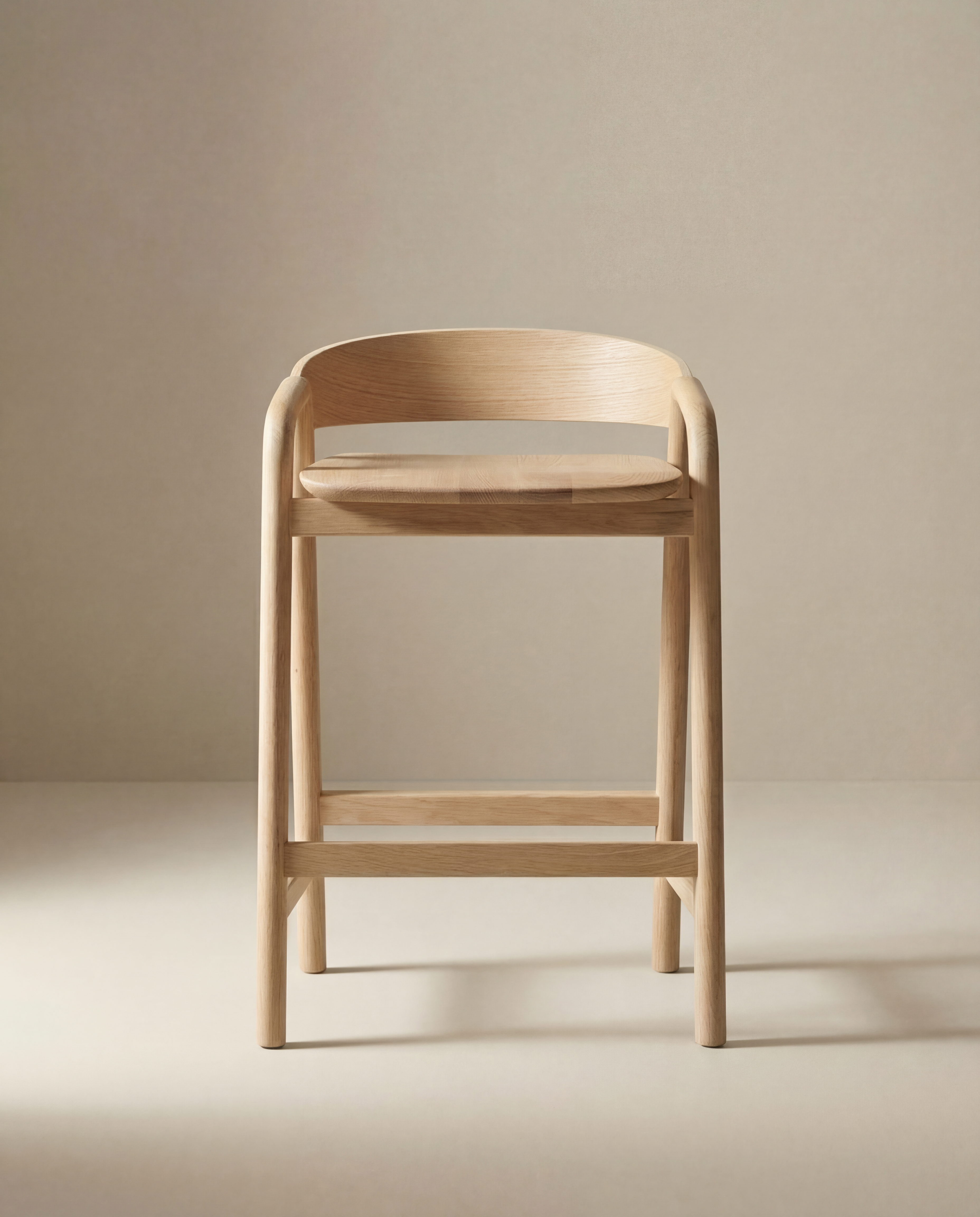 Inlay Counter Stool | Wood Seat