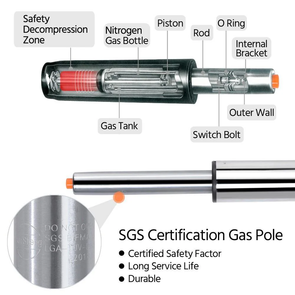 Yaheetech Bürostuhl aus PU-Leder. Niedrige Rückenlehne. Höhenverstellbar von 41,5 bis 56,5 cm.