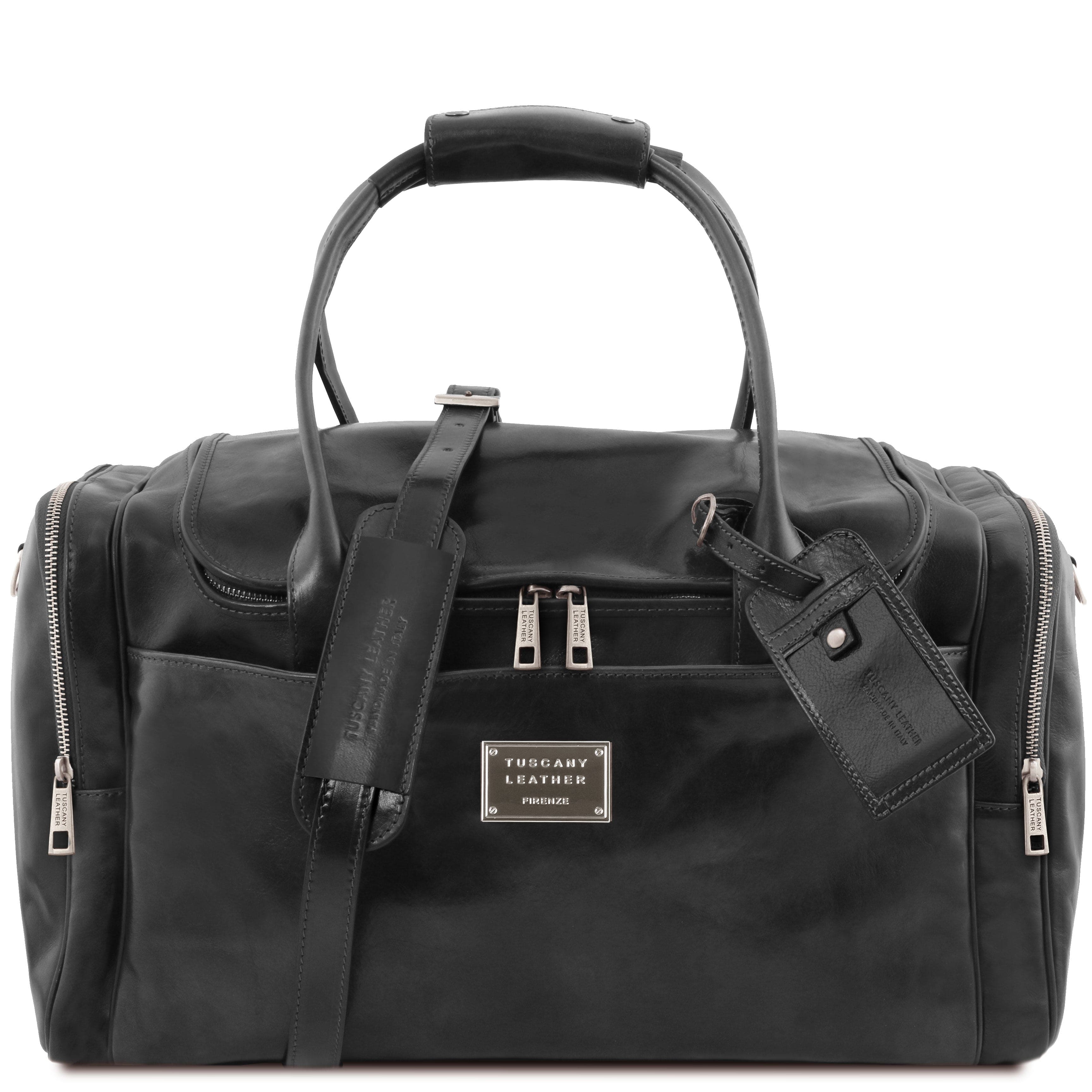 TL Voyager - Travel leather bag with side pockets | TL142141