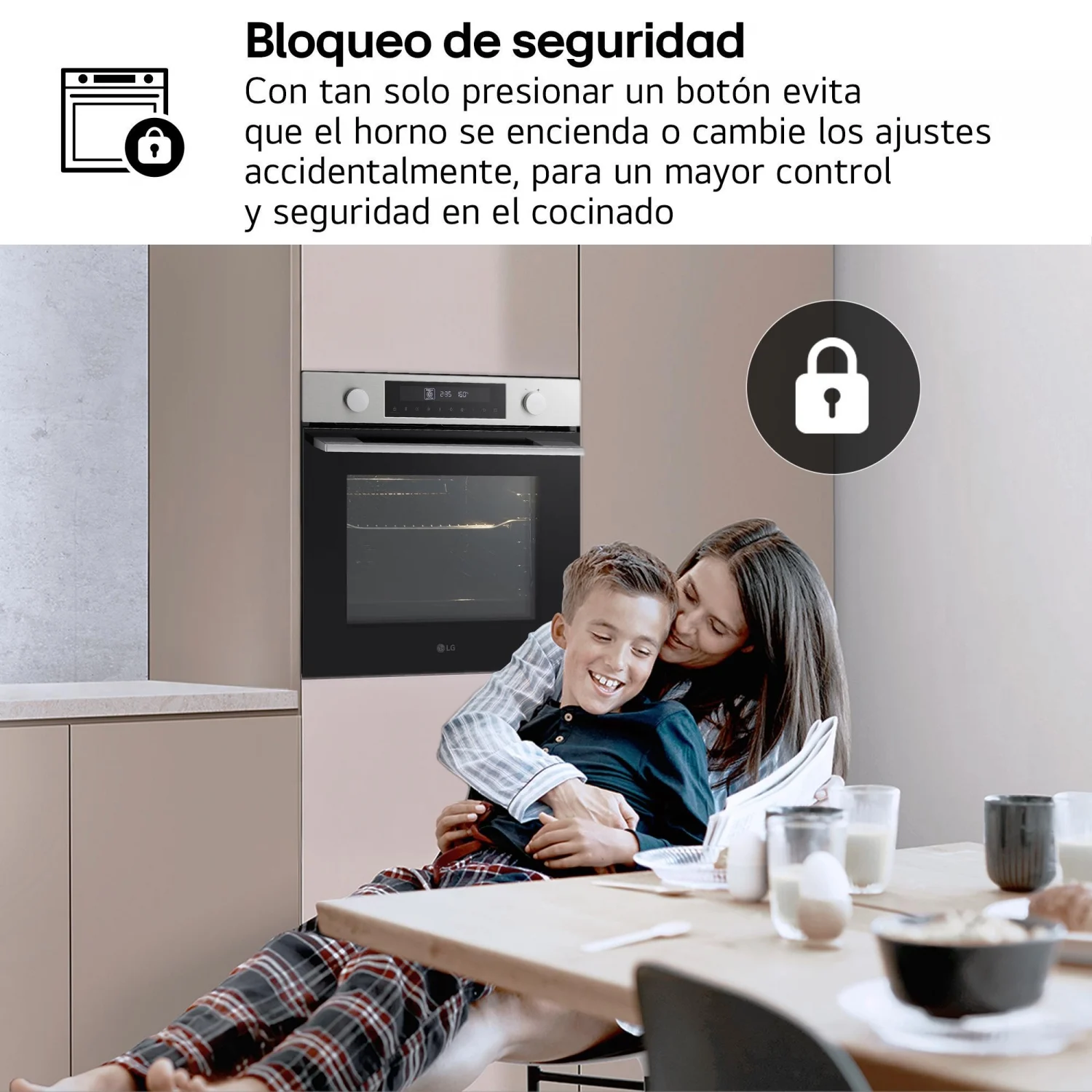 LG Multifunktionsbackofen WS5D7230S, 2,9 kW, 72 l, Klapptür, 12 Kochfunktionen, Energieeffizienzklasse A – Edelstahl