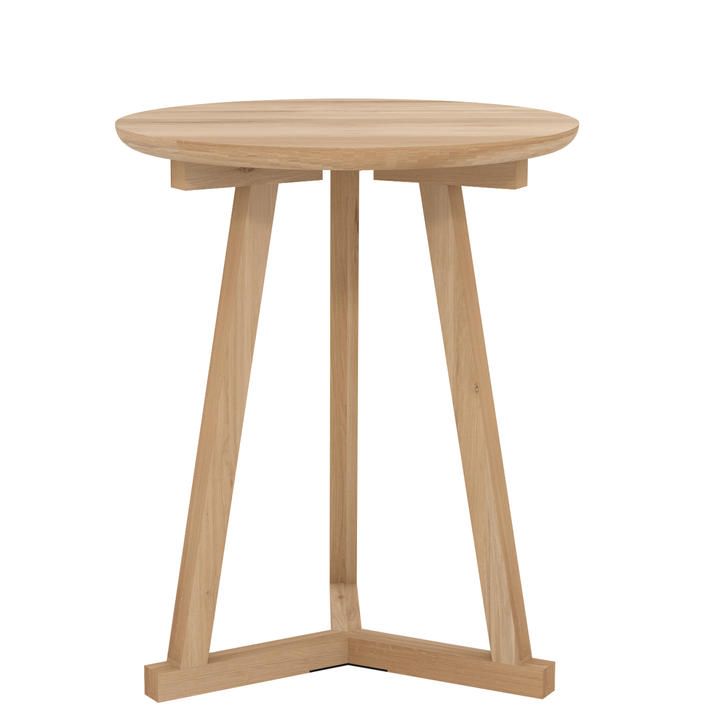 Mesa auxiliar trípode - Roble