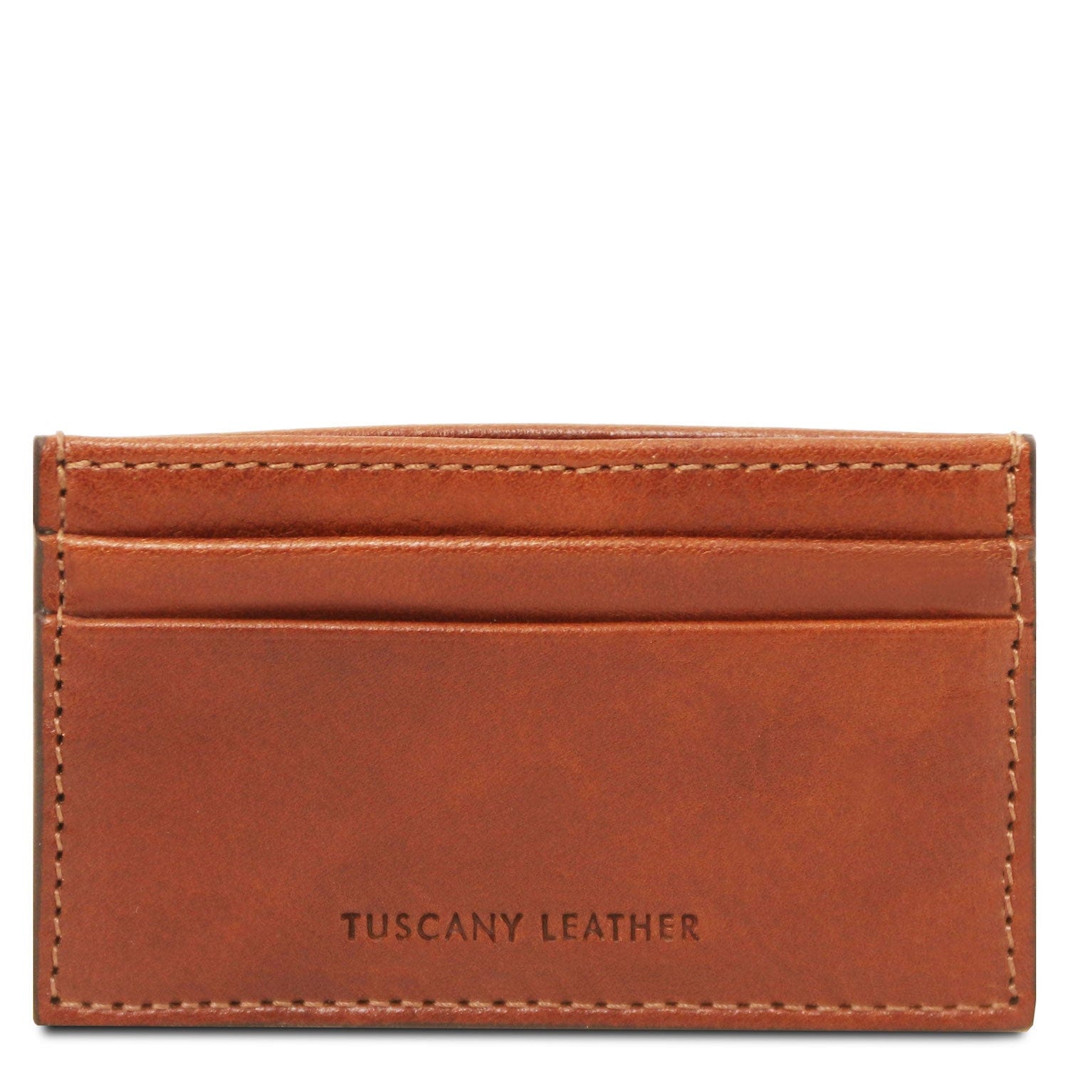 Leather card holder - 4 cards in smooth, full-grain leather | TL142473