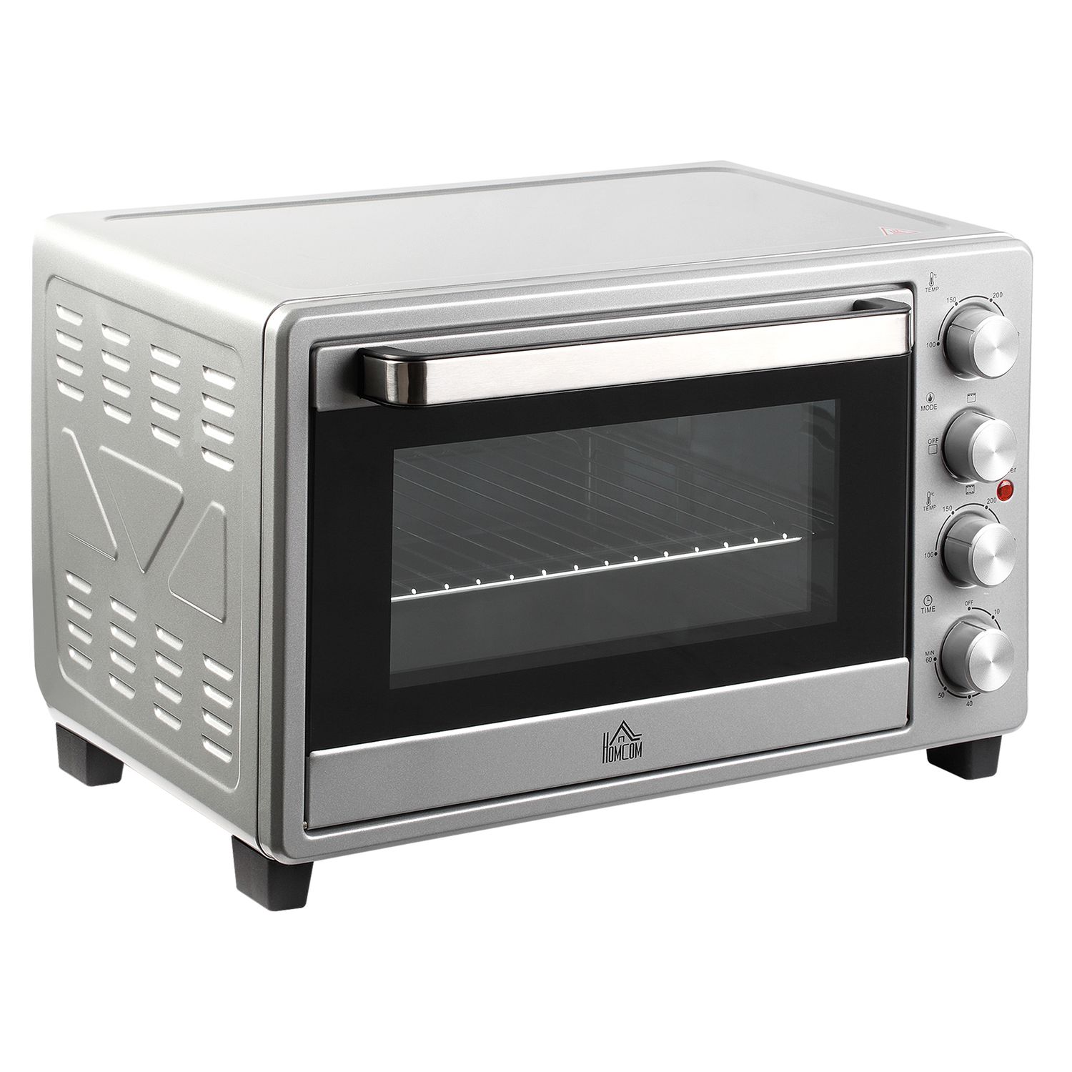 Homcom 32L 1600W Mini-Elektrobackofen mit 3 Heizstufen