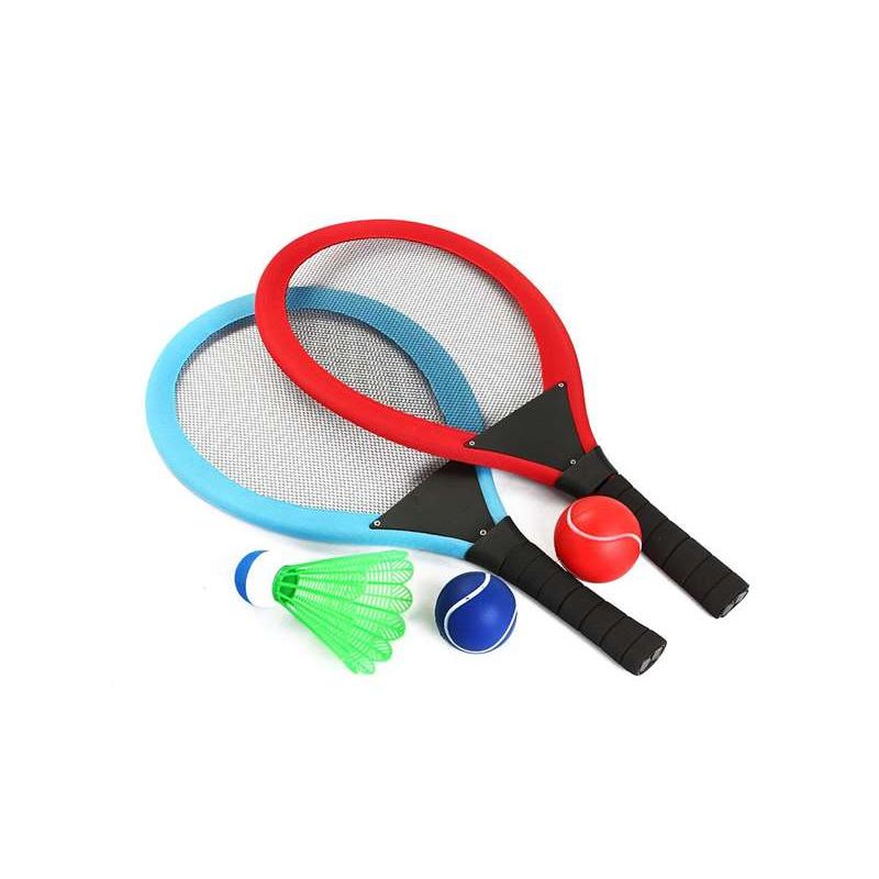 3-i-1 udendørsspil til børn: Volleyball, tennis og badminton (ociotrends - 4792)