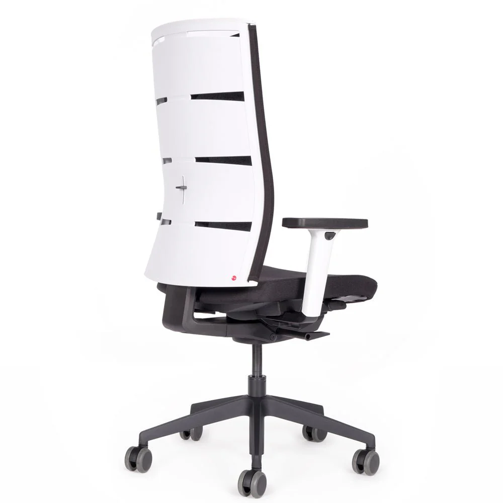 Agilis Matrix MT12 2025 Langsam verstellbarer ergonomischer Bürostuhl mit Netzrückenlehne, Sonderedition, Reines Schwarz