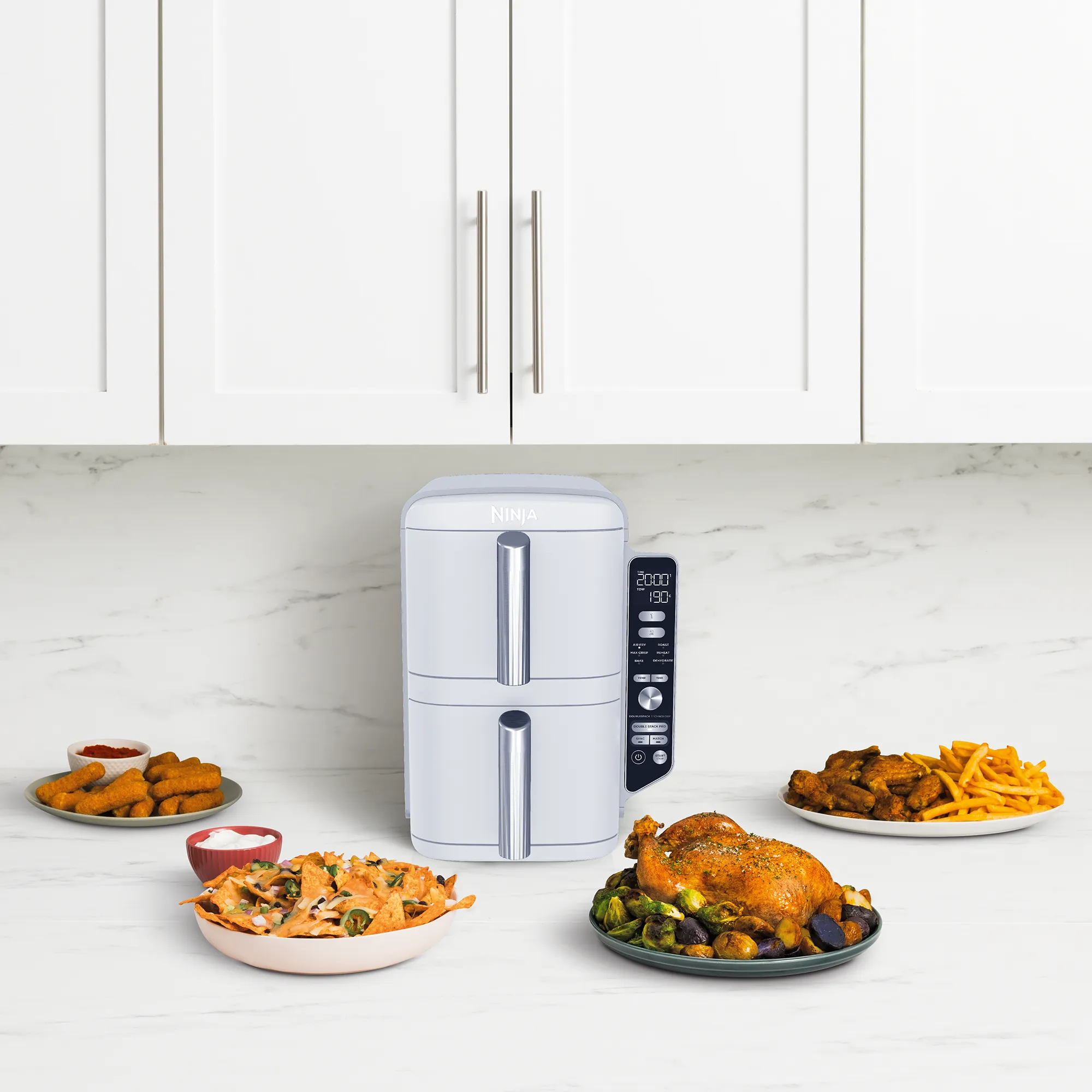 2025 Ninja DoubleStack™ XXXL 9,5L airfryer med 2 skuffer