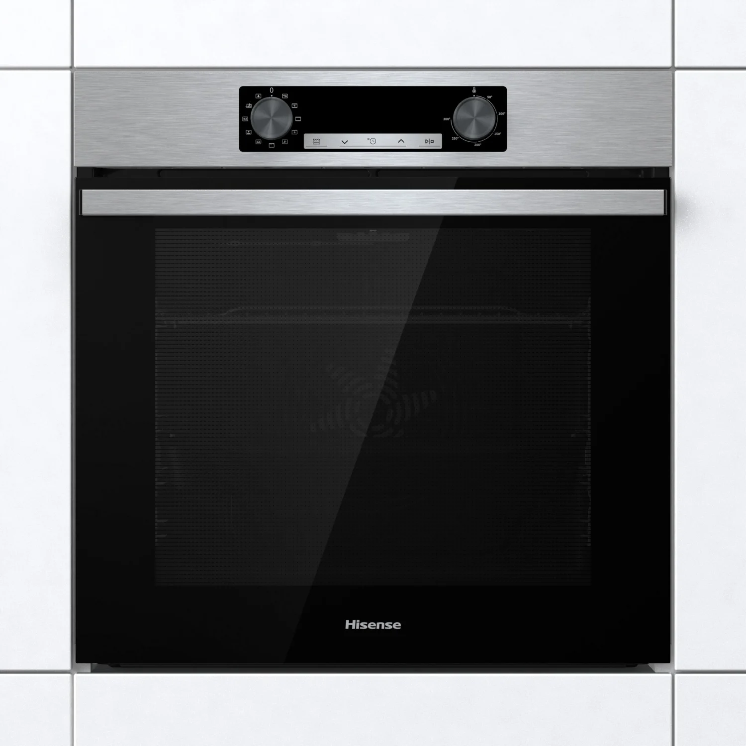 Hisense BI62216AX Multifunktionsbackofen, 2,5 kW, 77 l, Klapptür, 11 Kochfunktionen, Energieeffizienzklasse A – Edelstahl