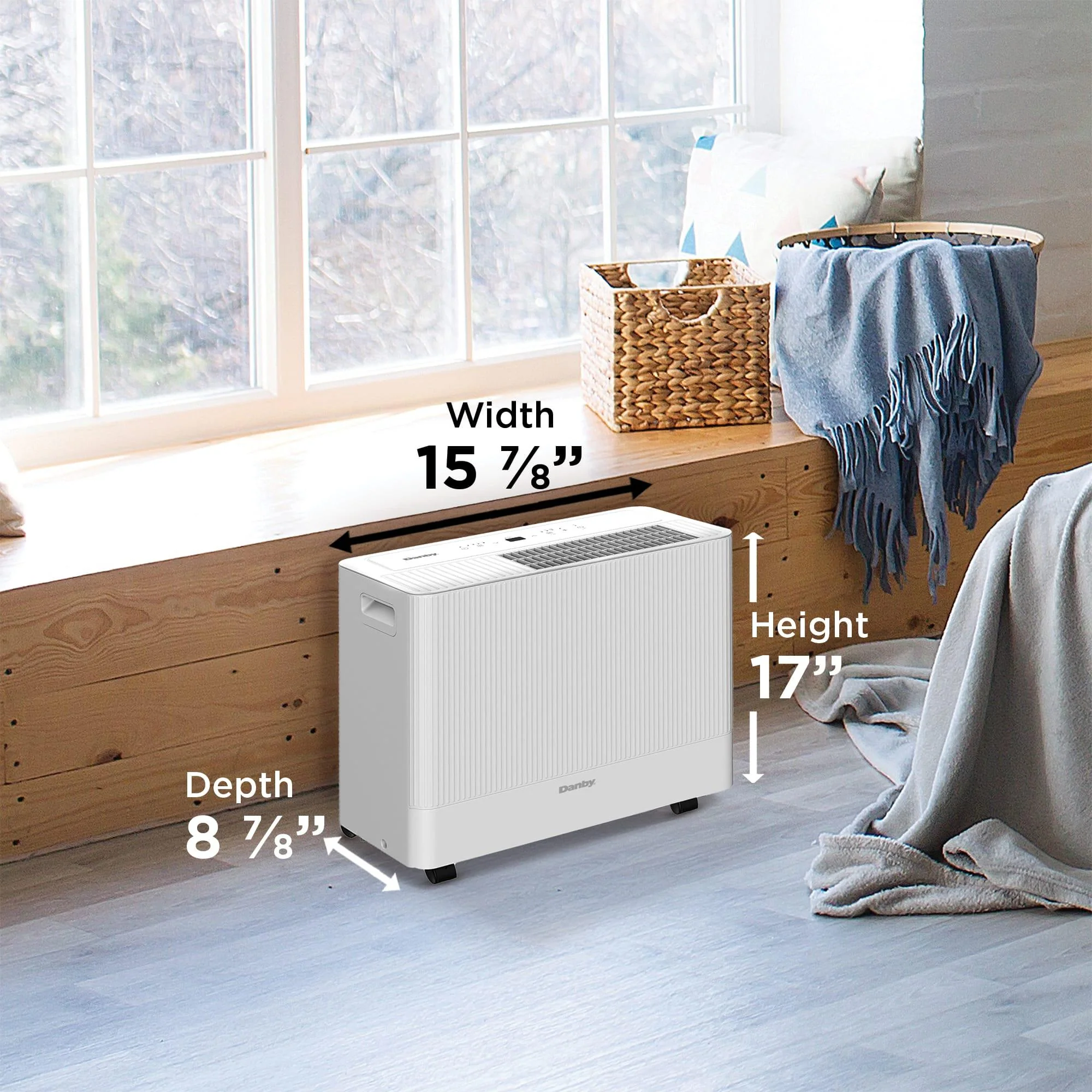 2025 Danby DDR050BSPWDB 50 Pint Affugter med Pumpe og Wi-Fi