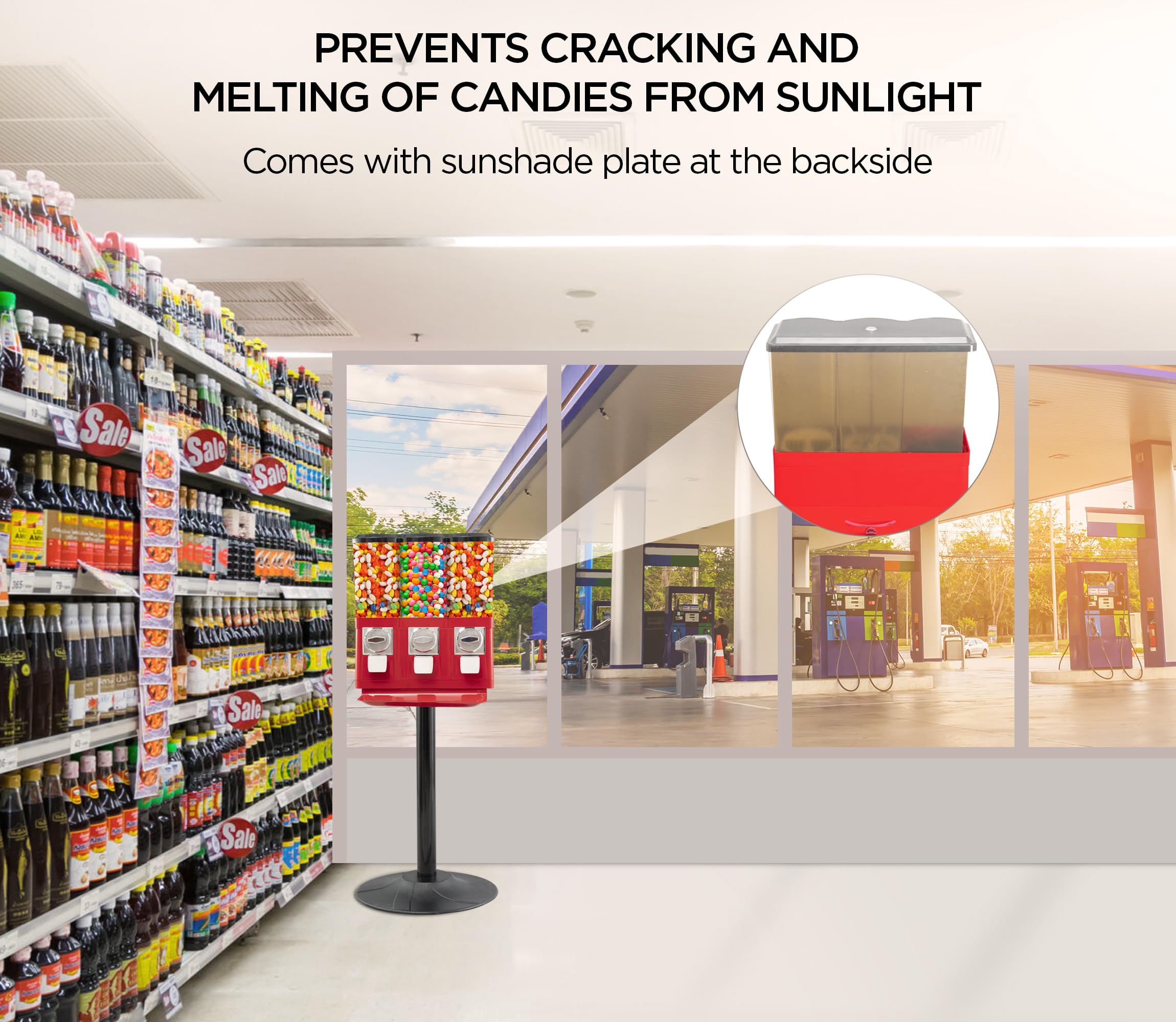 Gewerblicher Getränkespender mit abnehmbaren Behältern