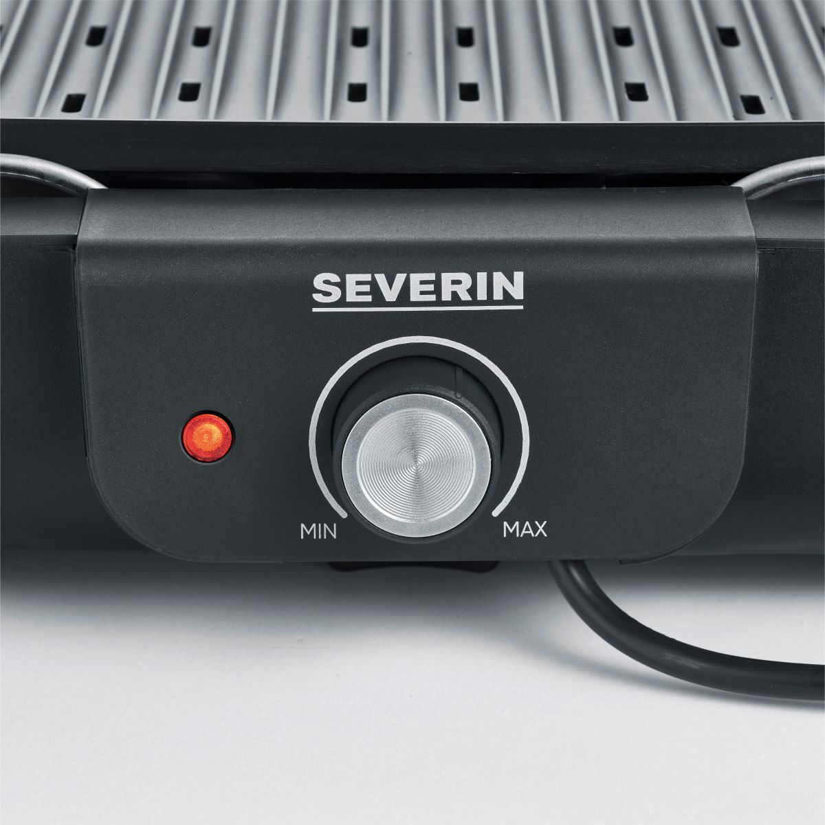 Severin PG 8556 Tischgrill mit Grillplatte – 2300 W, Schwarz