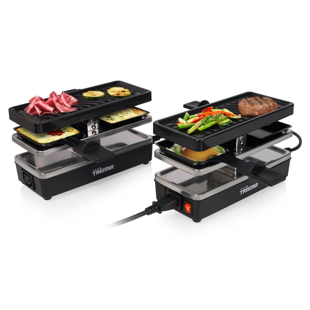 Raclette-Grill für 4 Personen Ra-2742 Schwarz 800 W 23,8 x 10,4 cm Tristar