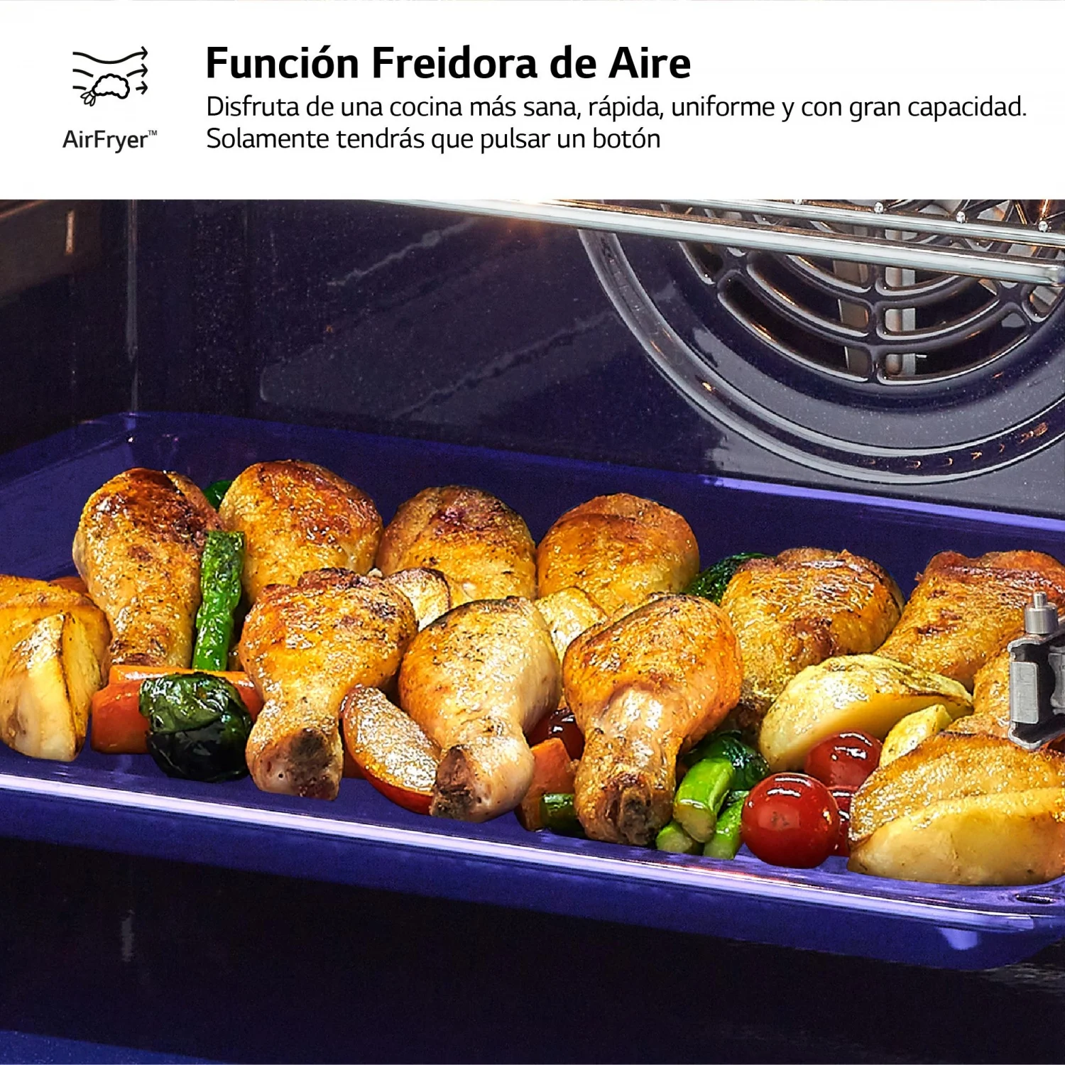 LG Multifunktionsbackofen WS7D7632WB, 3,5 kW, 76 l, Klapptür, 15 Kochfunktionen, Energieeffizienzklasse A+ – Schwarz