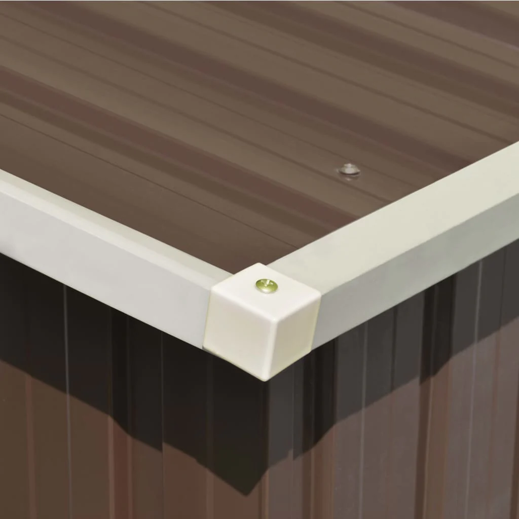 2025 Haveskur, Galvaniseret Stål, Brun, 257x779x181 cm V6776