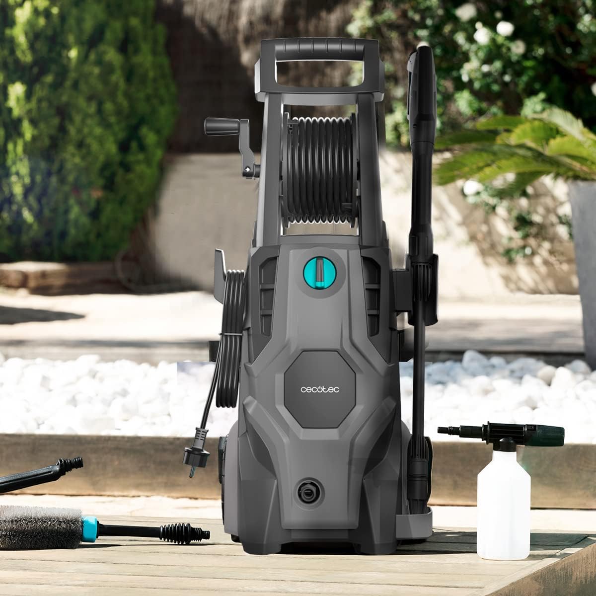 Cecotec HydroBoost 2400 AdvanceClean højtryksrenser. 2400W, Hjem, Have eller Bil, Flowhastighed på 480l/t, 180 trykbarer, Aluminiumpumpe, Aktionsradius 14 m