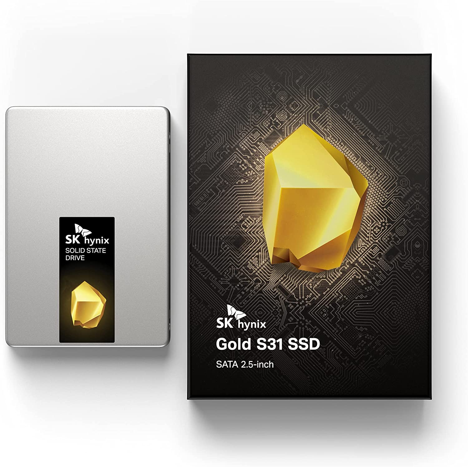 SK hynix Gold S31 1TB SSD SATA Gen3 2,5 tommer Intern | 1TB SSD | Op til 560 MB/S