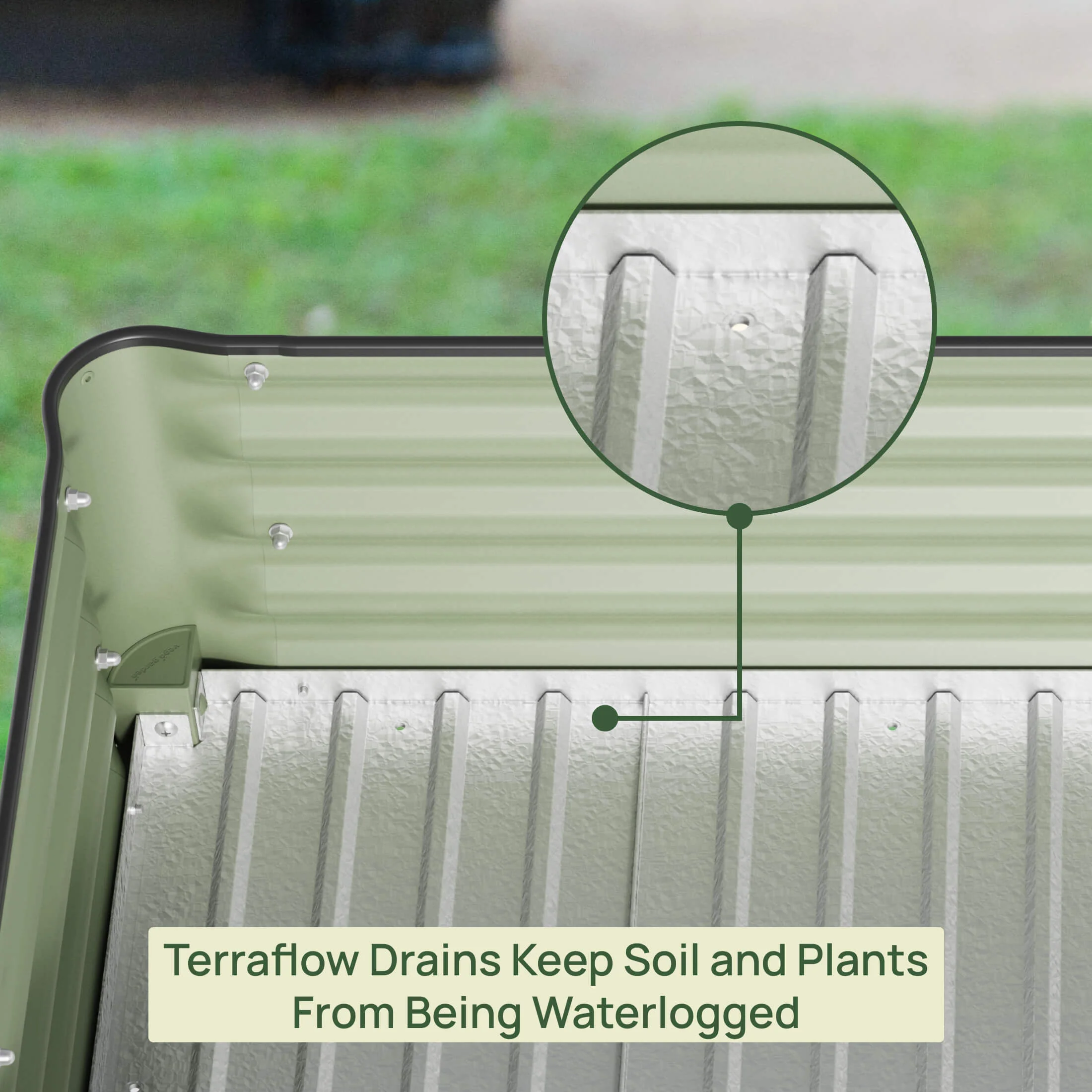 2025 Hævet plantekasse – V-serien 2' x 6'