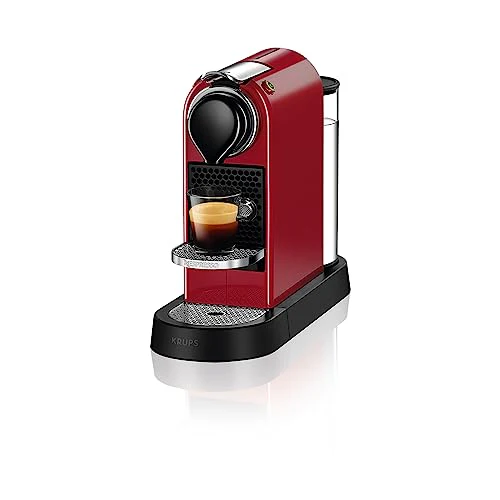 Machine à café à capsules Krups Nespresso Pixie (nouveau design 2025) | Espresso et Lungo | Style industriel | Faible consommation d'énergie | Arrêt automatique | Plateau réglable | Capsules recyclables | Modèle XN306T