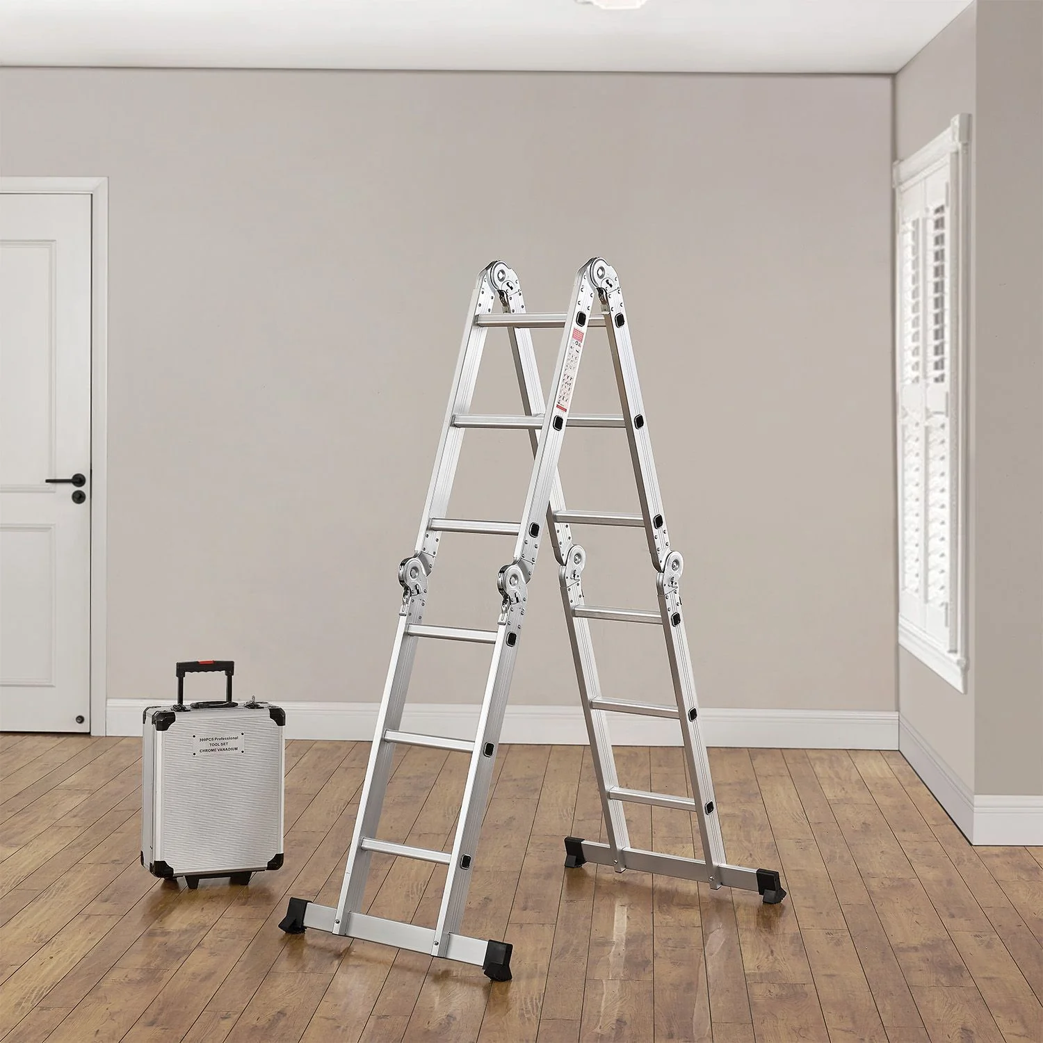 2025 Multifunktionale Aluminiumleiter 3,6 m – Vielseitig, stabil und kompakt