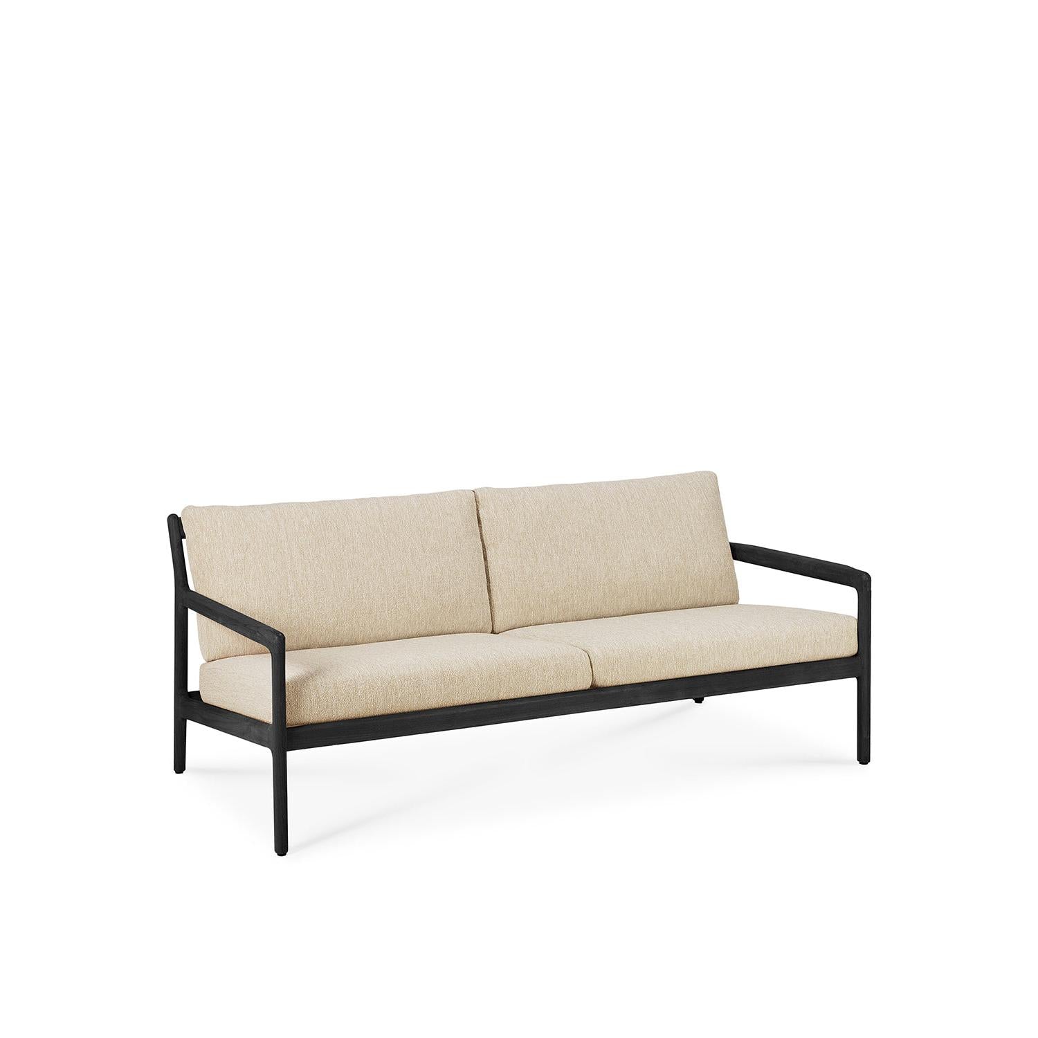 Sofá de exterior Jack de 2 plazas - Teca negra con acabado natural