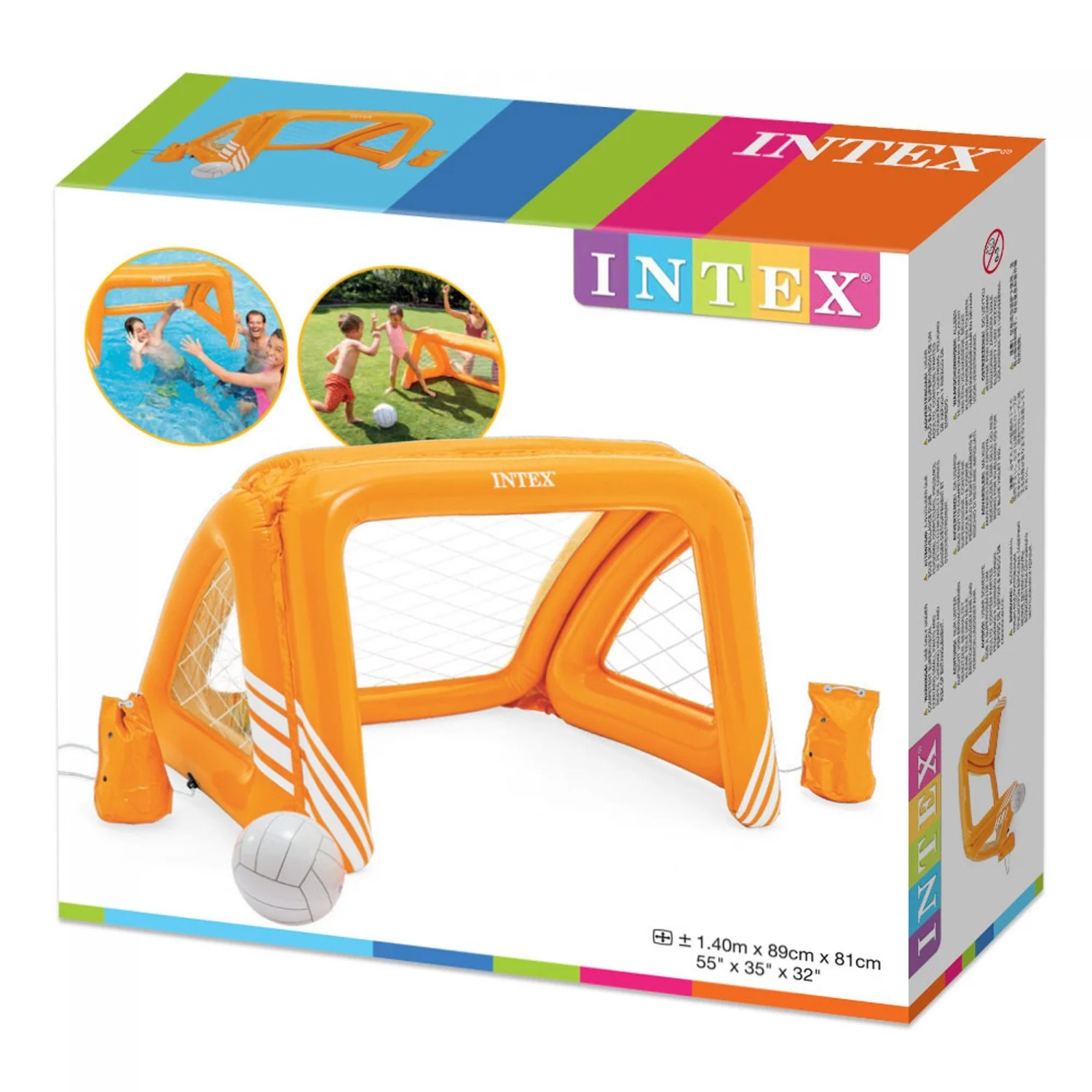 Oppusteligt vand- og havemål 140x89x81 cm