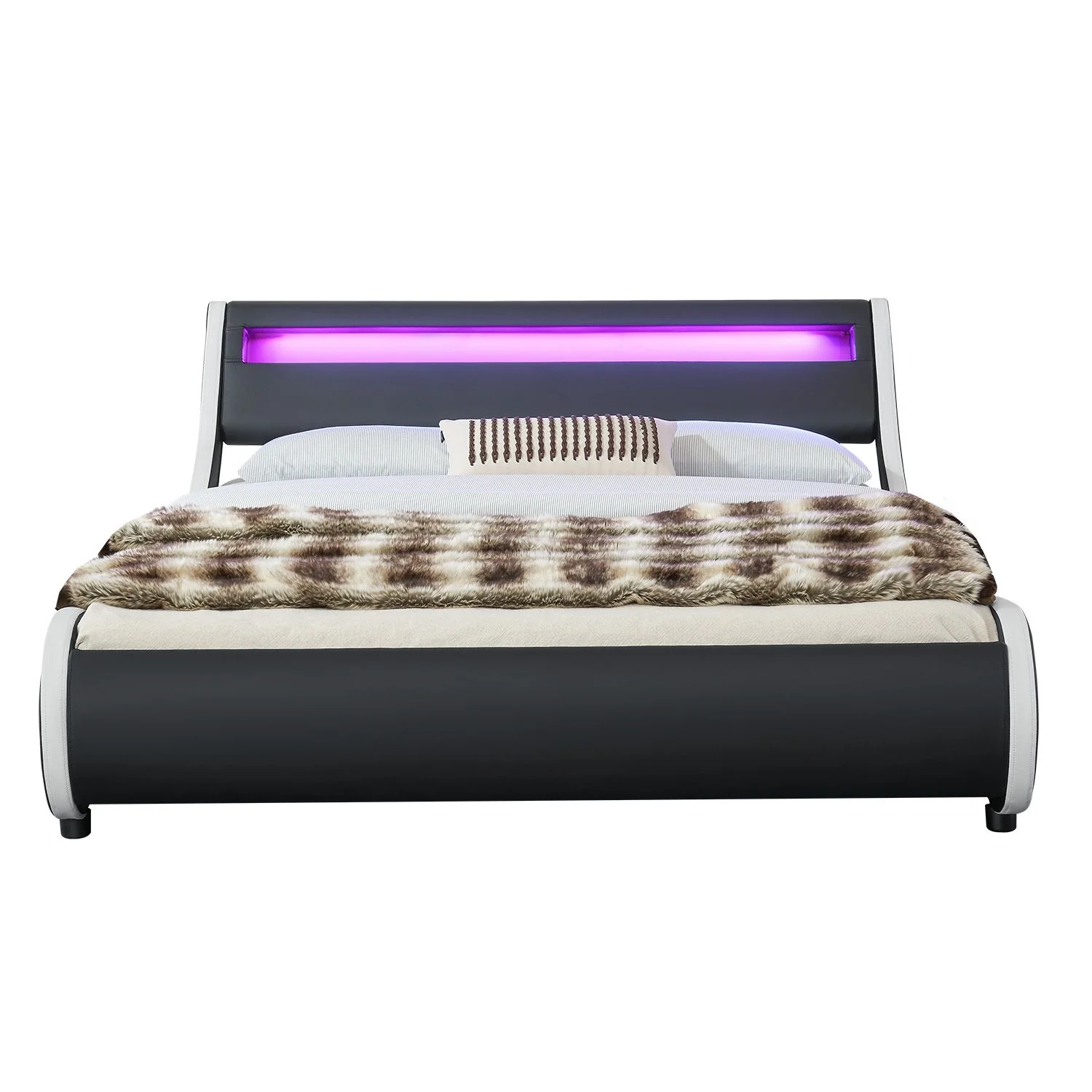 Lit capitonné Valencia 2025, 140 x 200 cm, blanc