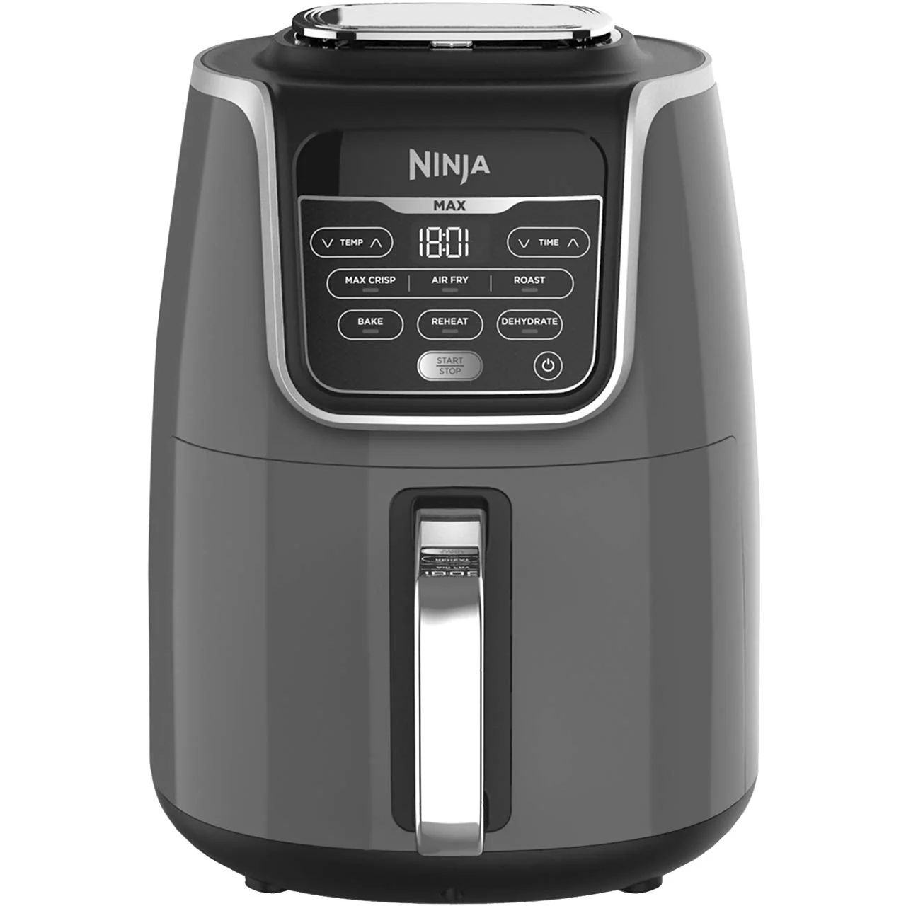 2025 Ninja AF160UK Maxi Airfryer 5,2 L. 6 i 1. Oliefri. Funktioner: Airfry, Max Crisp, Steg, Bag, Genopvarmning, Dehydrering. Familiestørrelse. Digital. Direkte tilberedning fra frossen mad. Non-stick belægning.