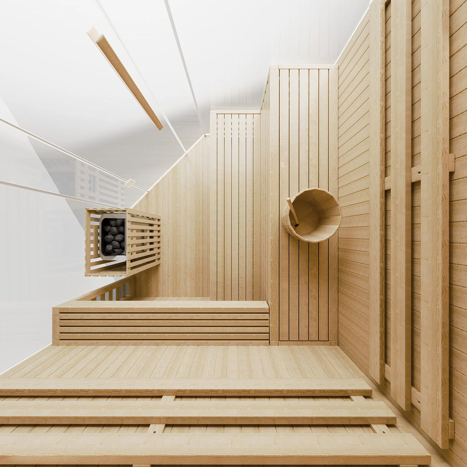 Sauna intérieur haut de gamme Espoo 200 (2025)