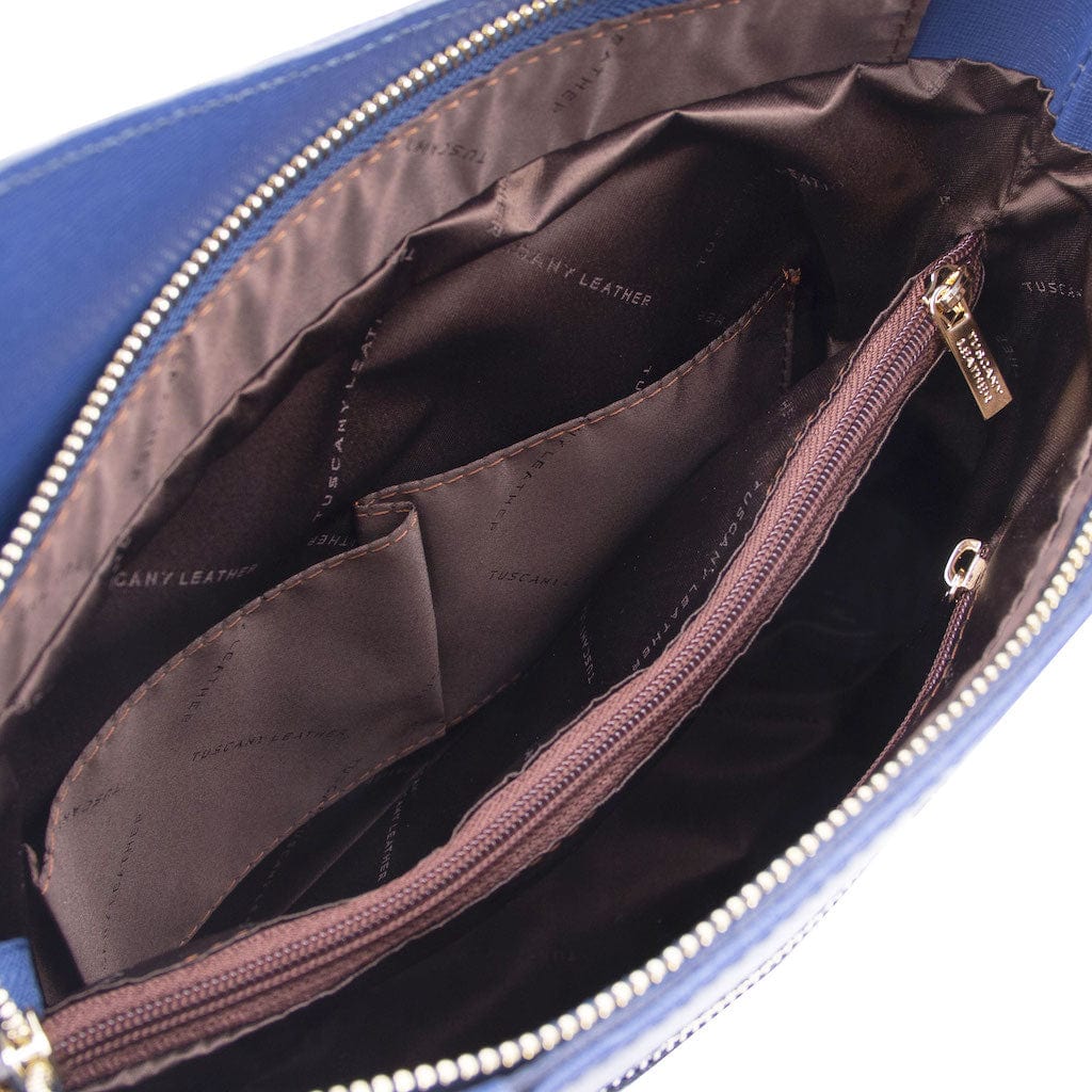 Patty - Saffiano leather convertible 2-in-1 backpack shoulder bag | TL141455